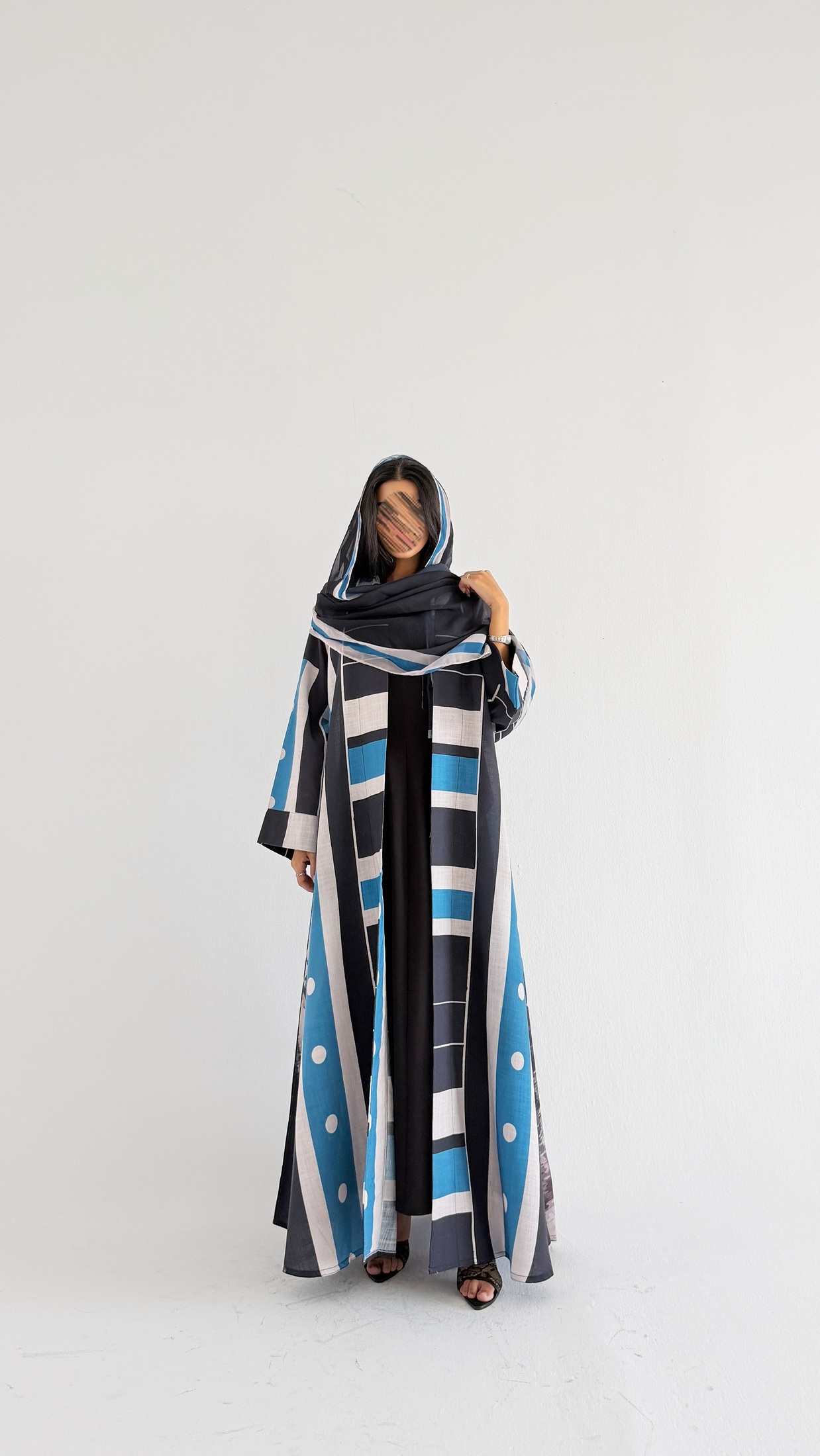 MWT1523 عباية طباعة | Printed Abaya - Aya