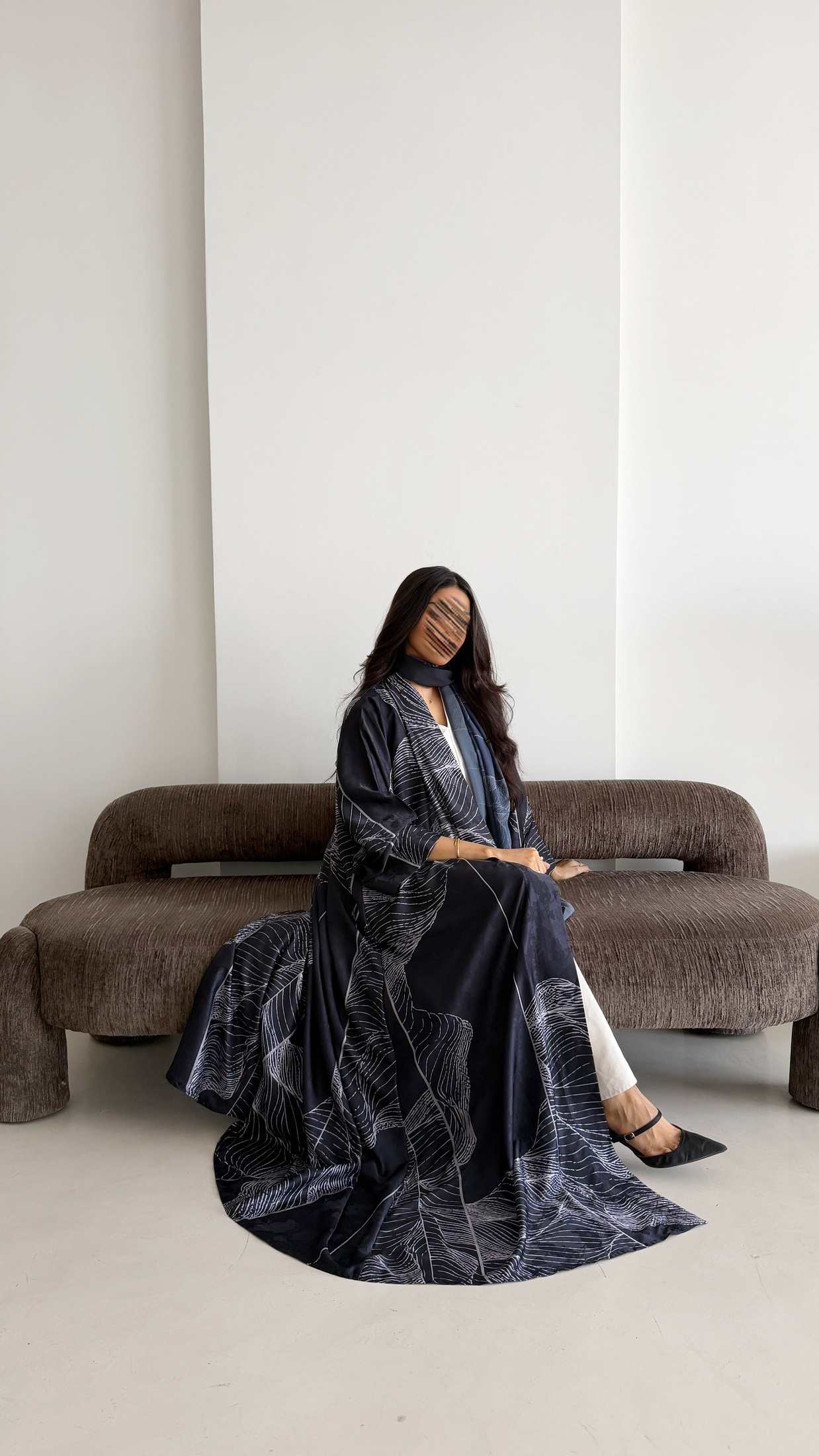 MWT1435 عباية طباعة | Printed Abaya - Aya
