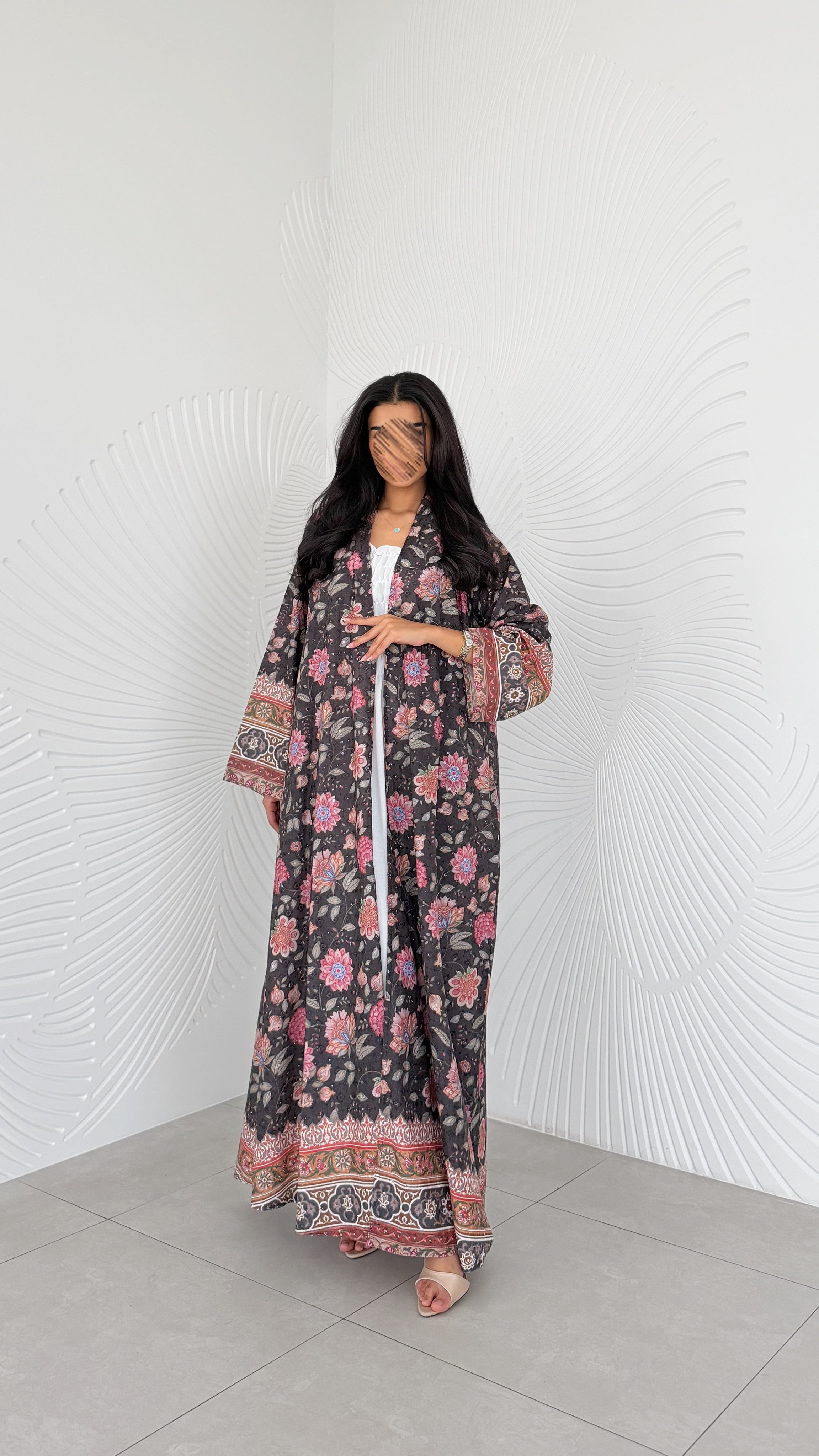 MWT2056 - عباية ركامة مشجرة - Aya