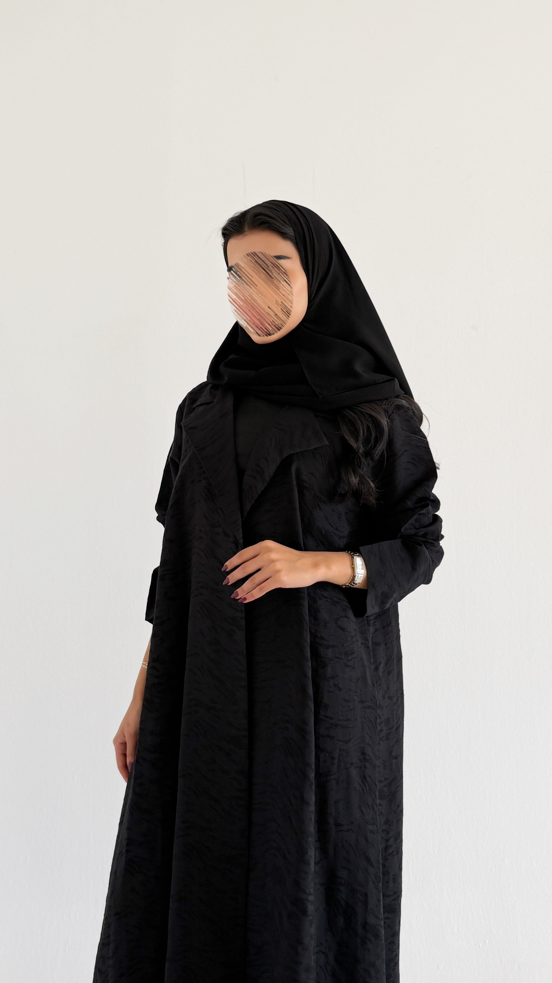 MW2085 - عباية جاكار أنيقة بقصّة بليزر عصرية - Aya