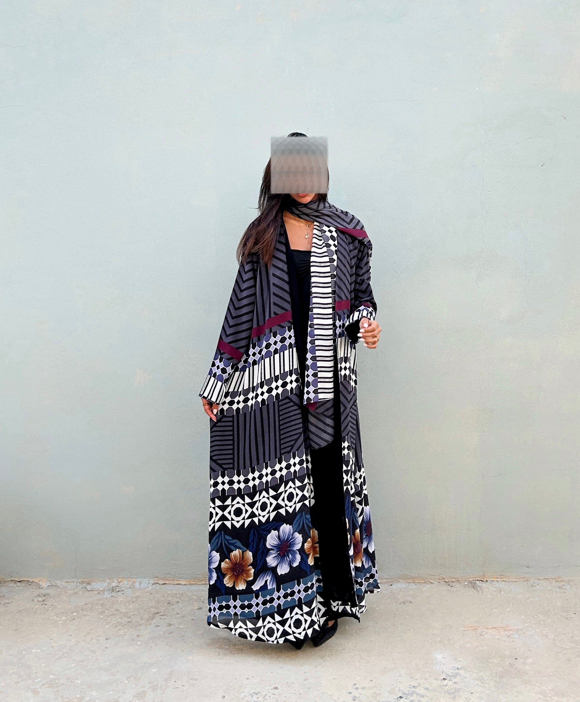 MWT460  - عباية طباعة - Aya