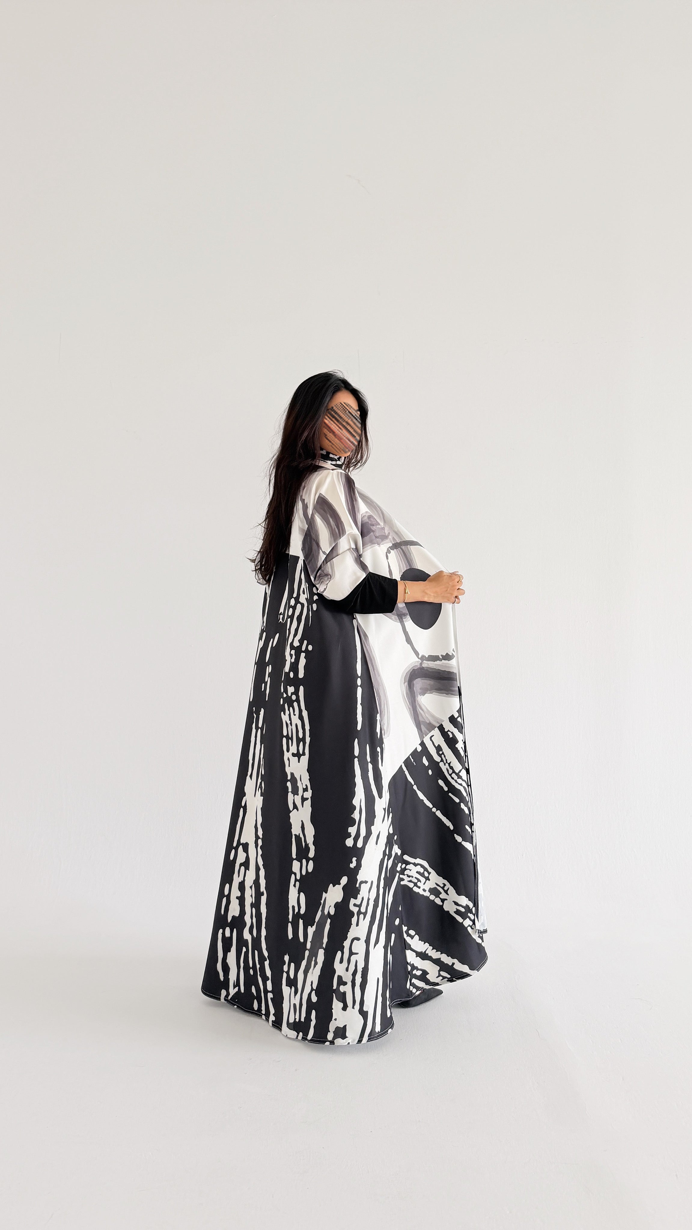 MWT1163 - عباية طباعة | Printed Abaya - Aya