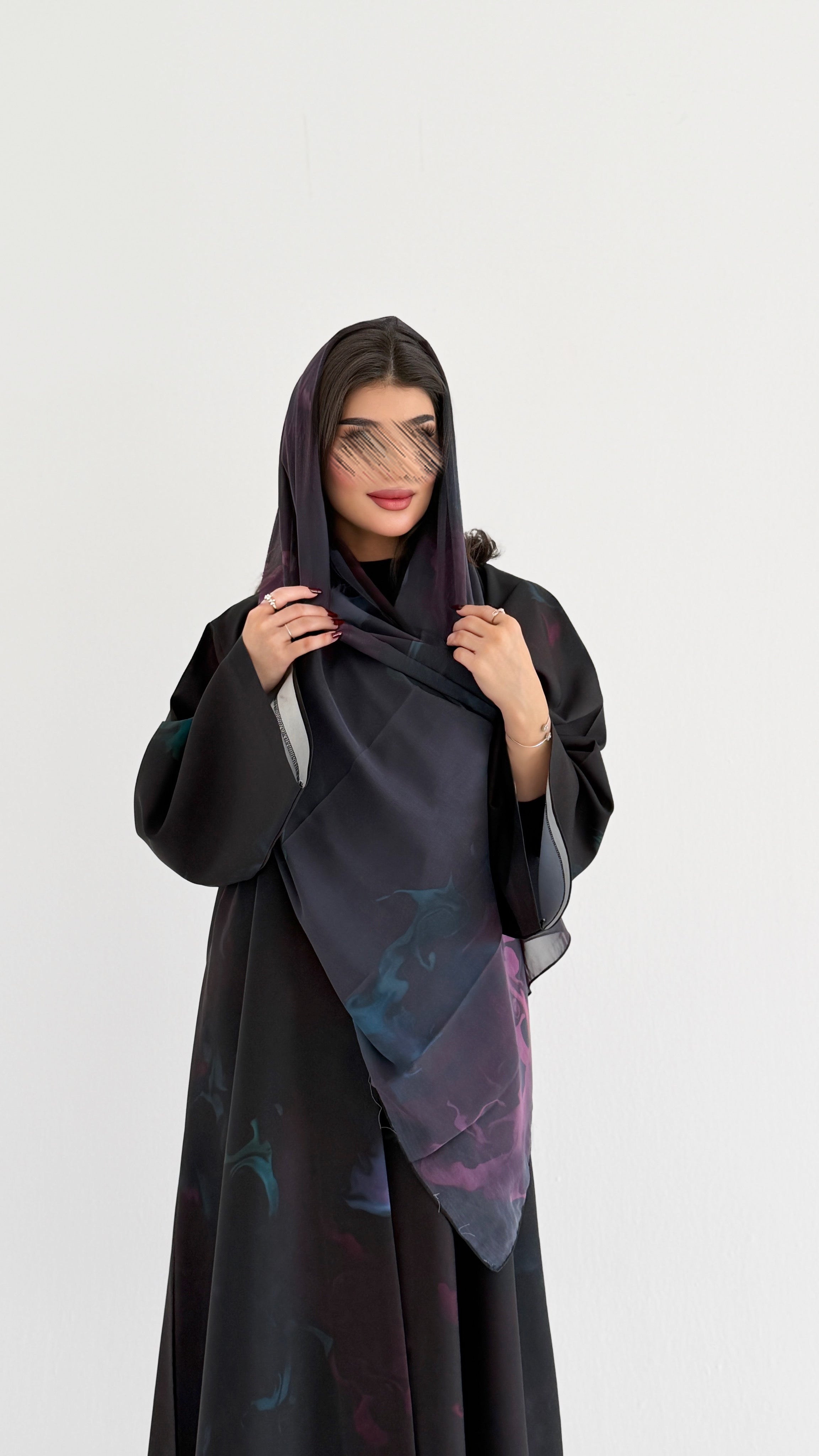 MWT1072 - عباية طباعة | Printed Abaya - Aya