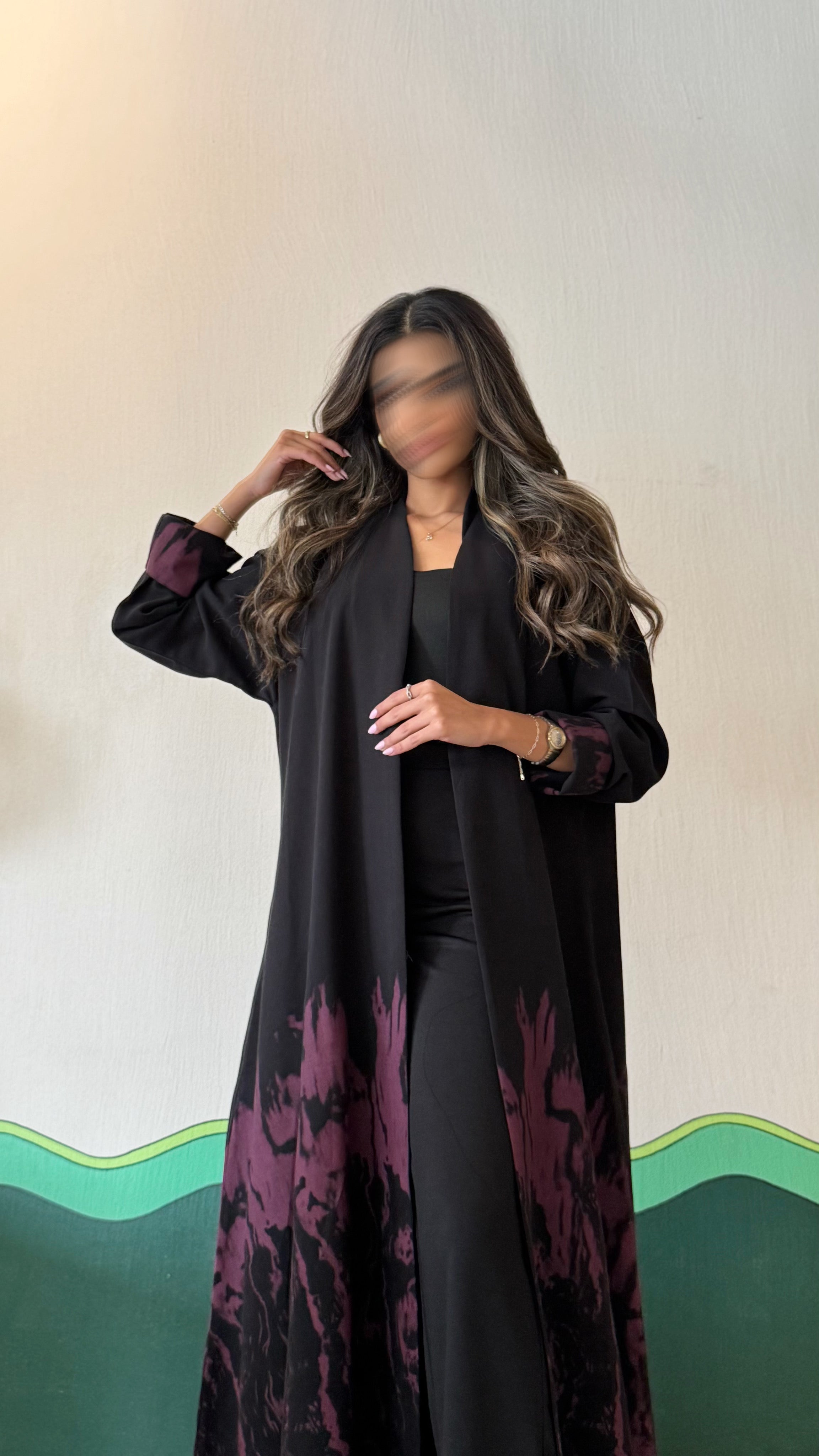 MW645 - Light Crepe Standing with Jacquard Half-Cloche