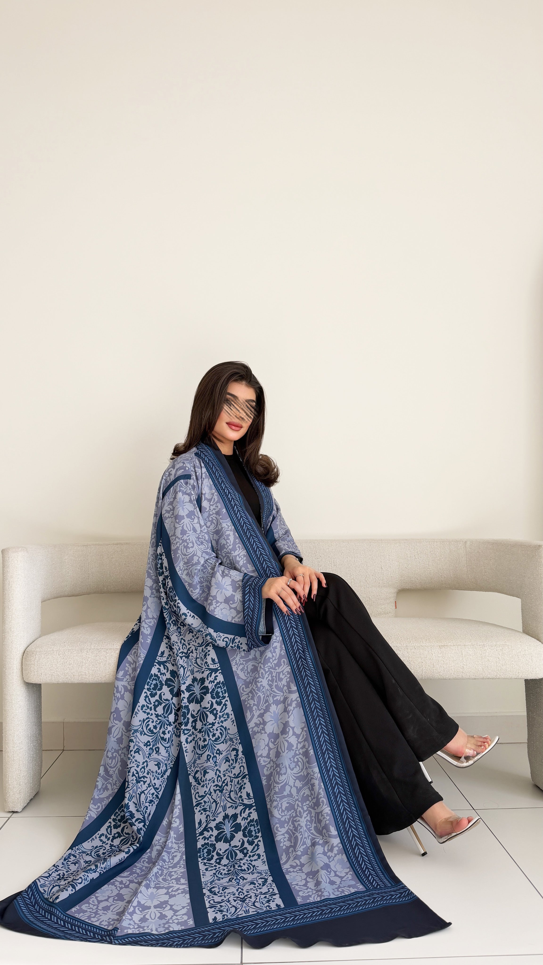 MWT1069 - عباية طباعة | Printed Abaya - Aya