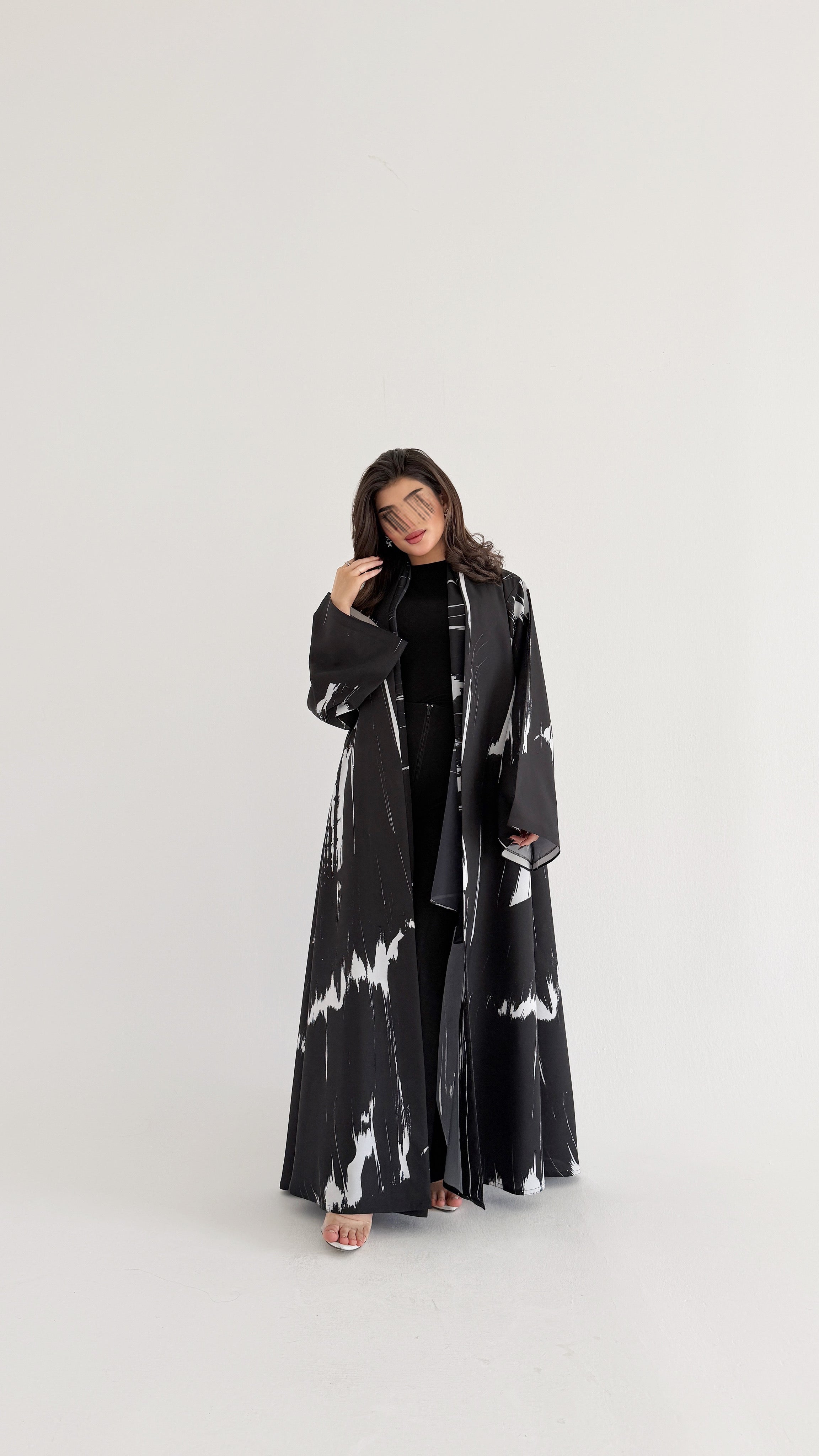MWT1063 -عباية طباعة | Printed Abaya - Aya
