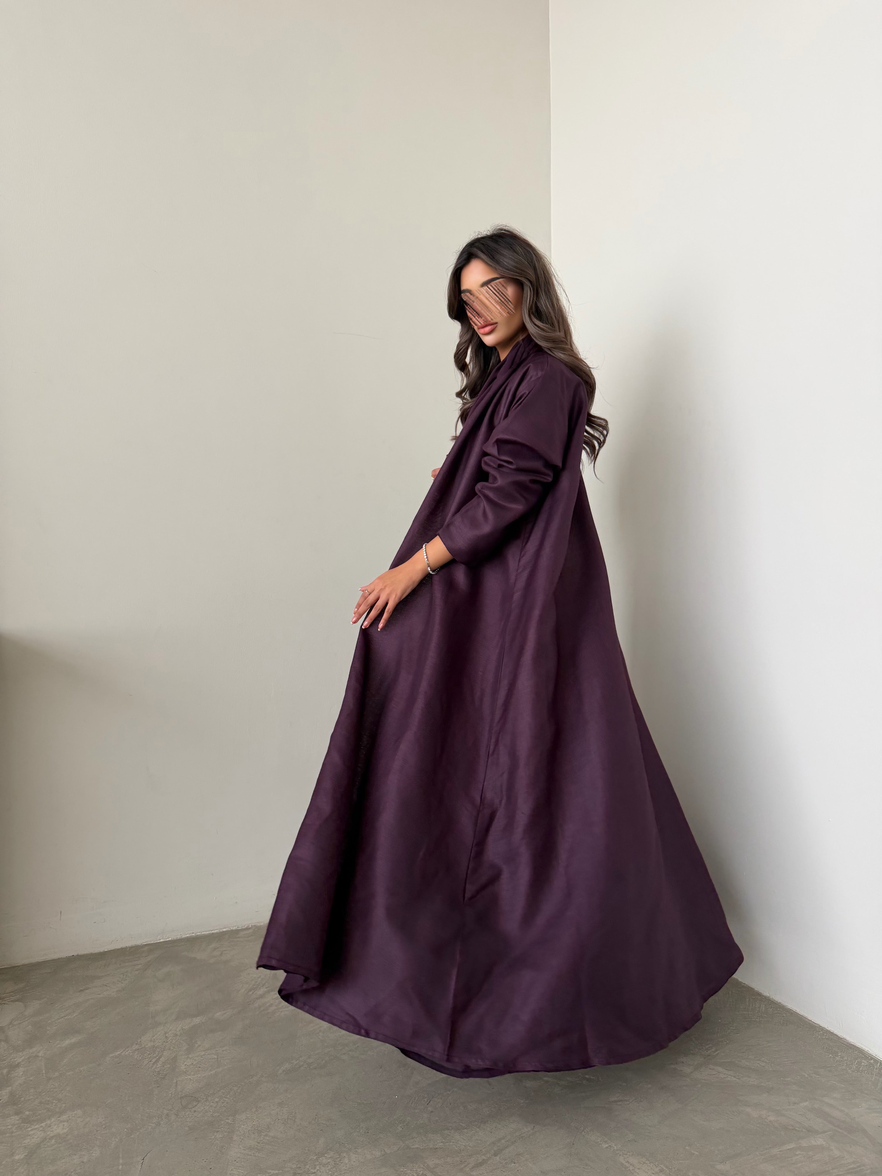 MWT1054 - عبايه موفي لنن - Aya