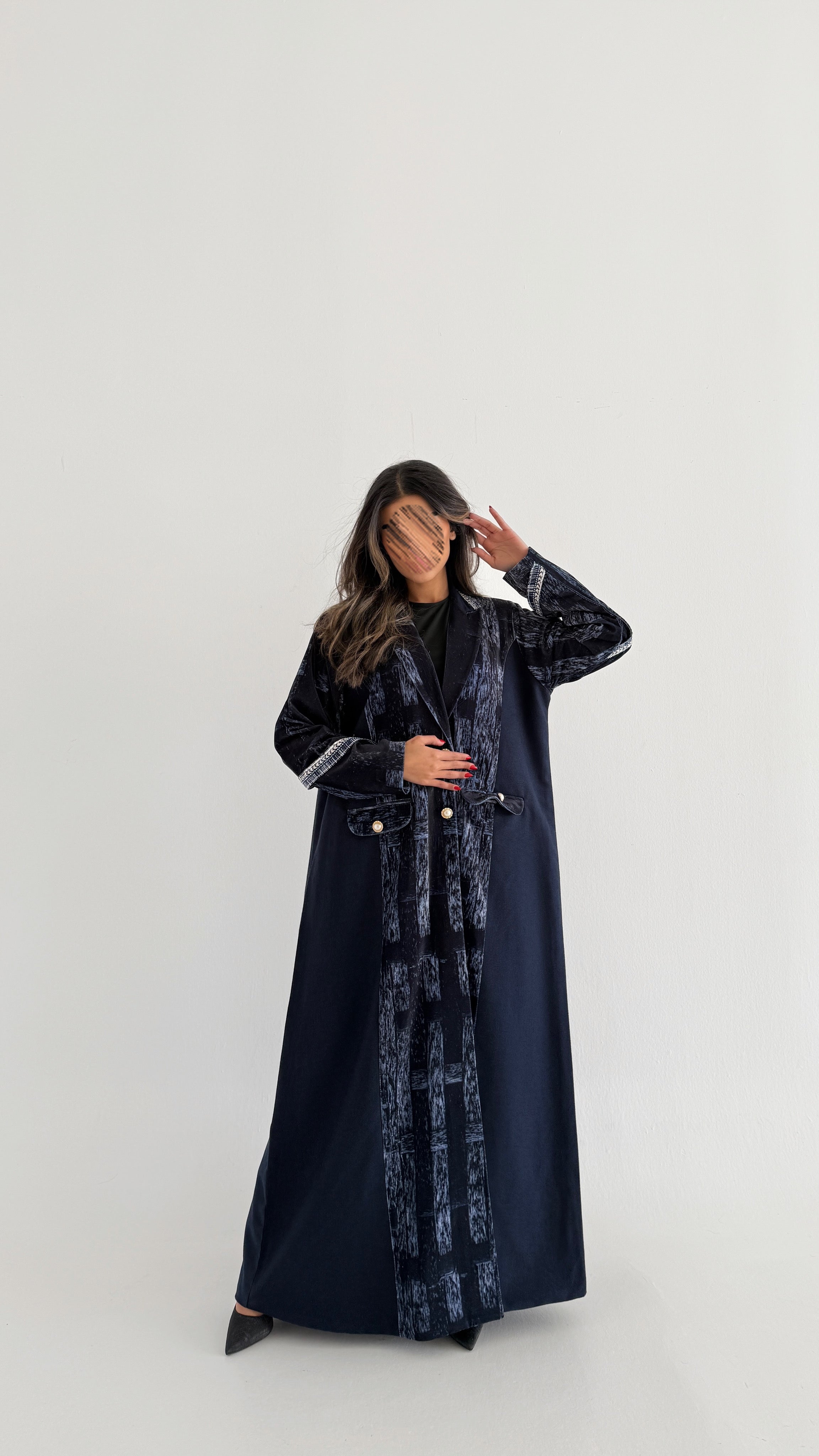 MWT753 - عباية بليزر برينت - Aya