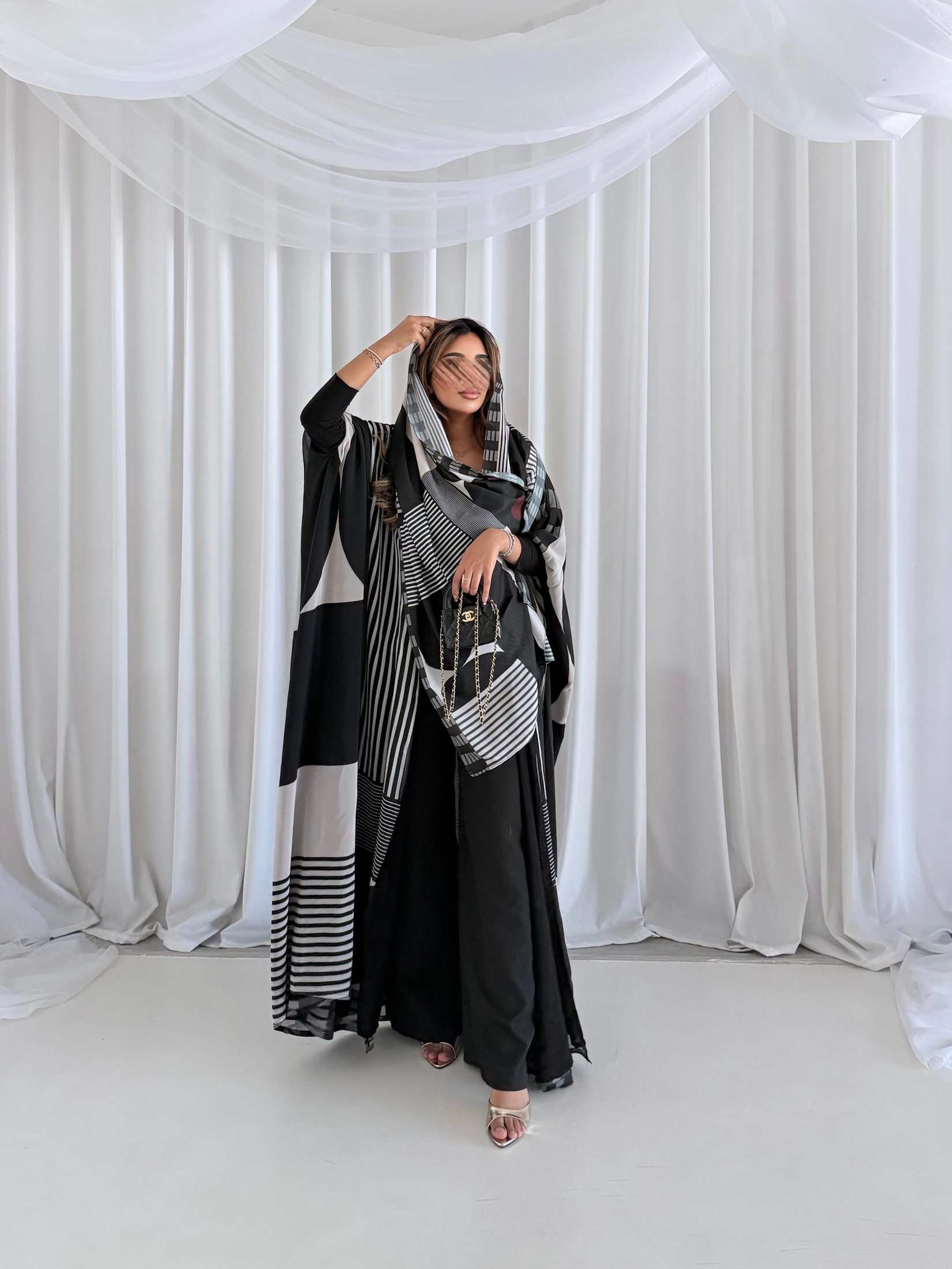 MWT5170 - عبايه طباعه حرير بلس - Aya