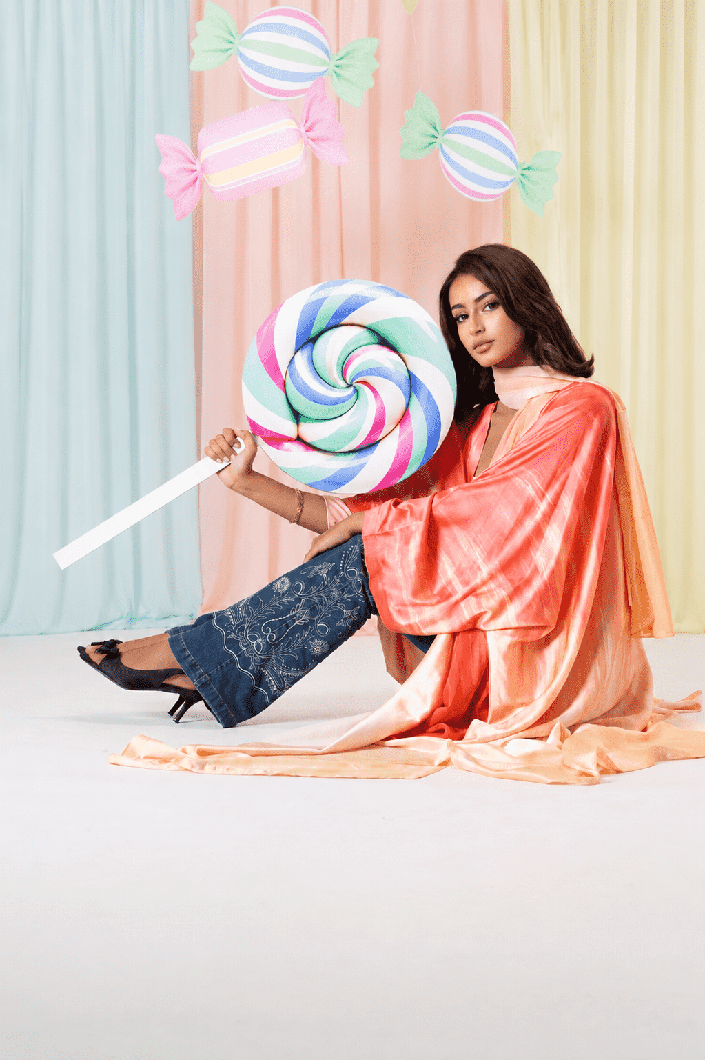MWT1203 - عباية امبرية |ombre abaya