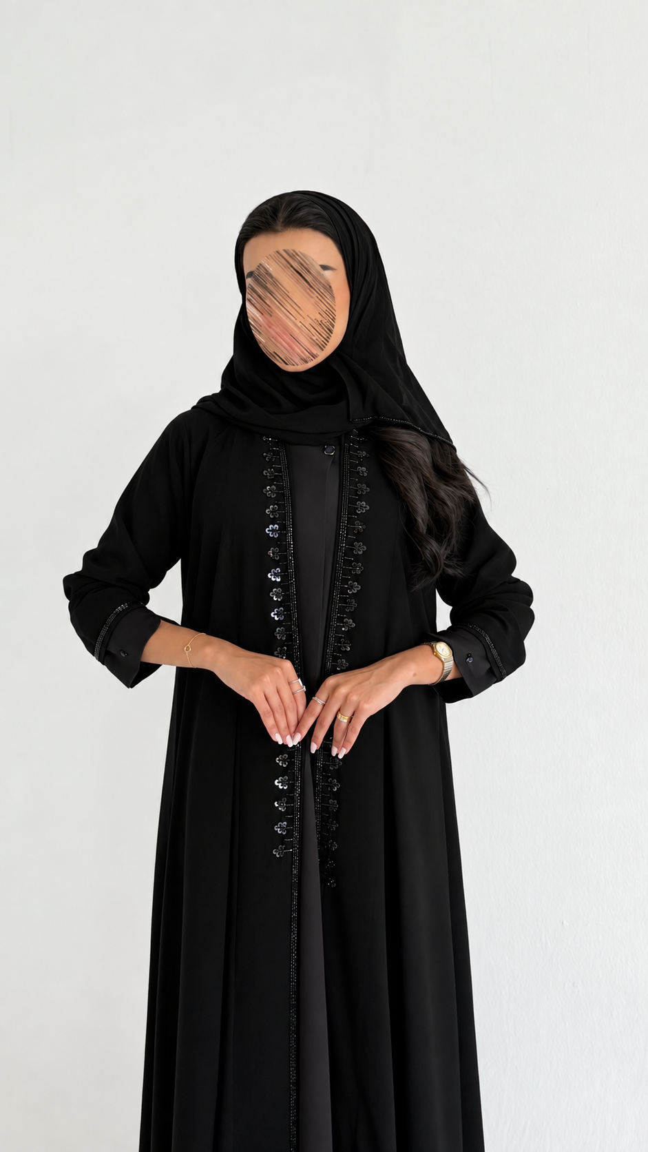 MW419 - عباية سوداء شك - Aya