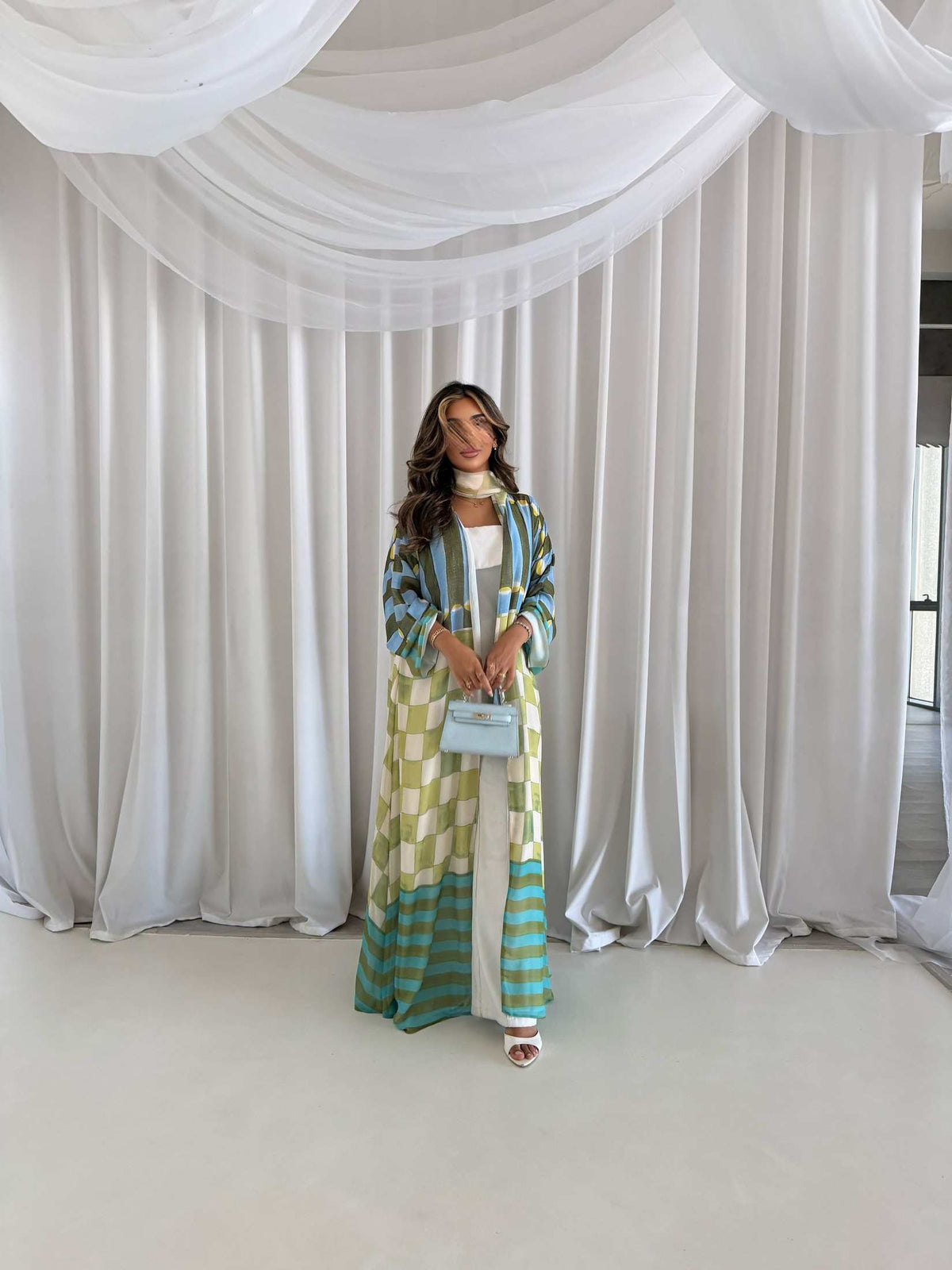MWT2110 - عباية طباعة صيفية Summer Printed Abaya - Aya