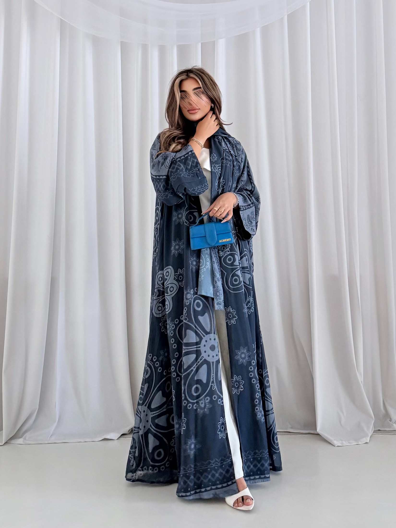 MWT5226 - عبايه شيفون بقماش بارد يومي - Aya