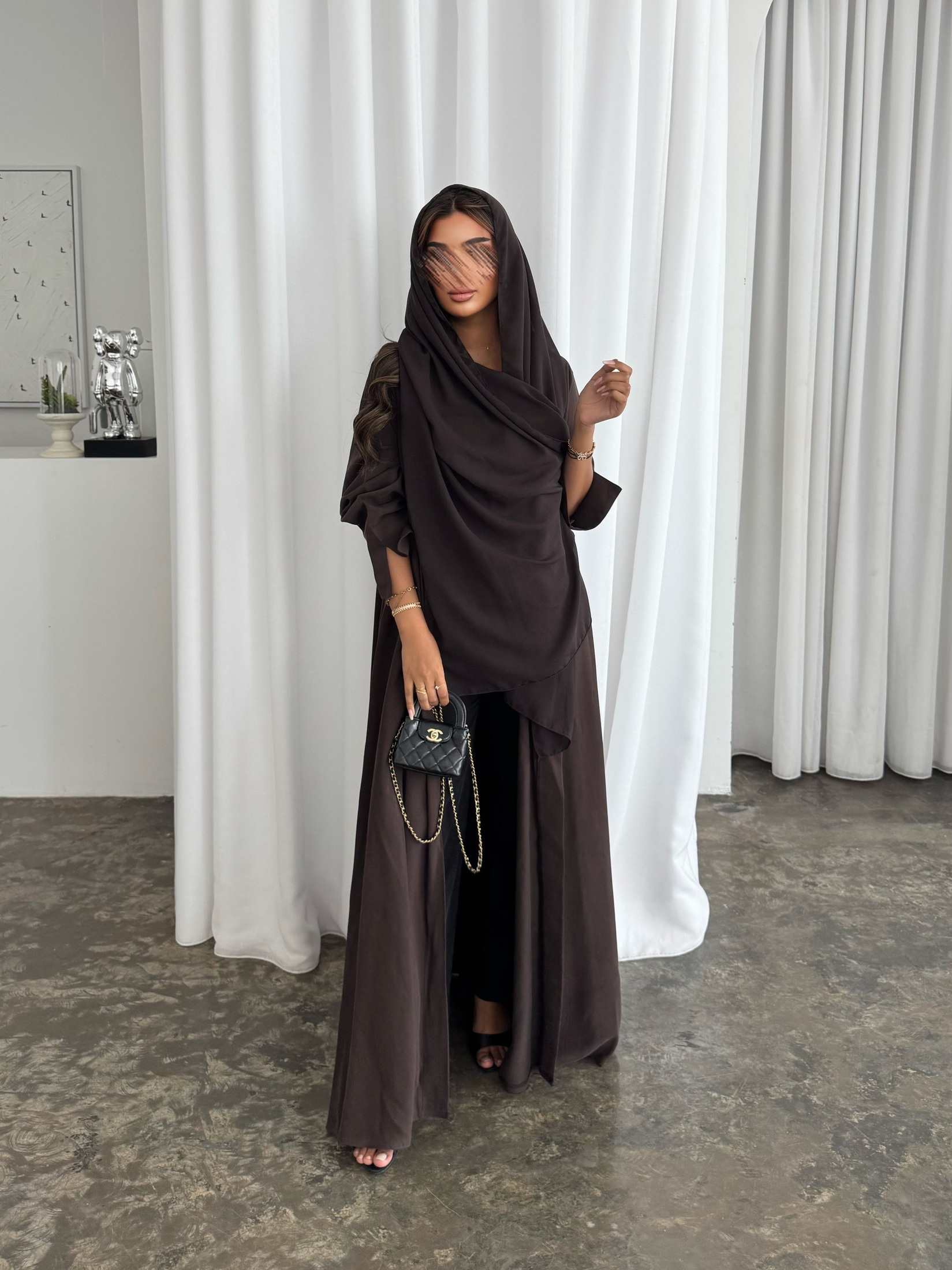 MWT436  - عباية بنيه سادة - Aya