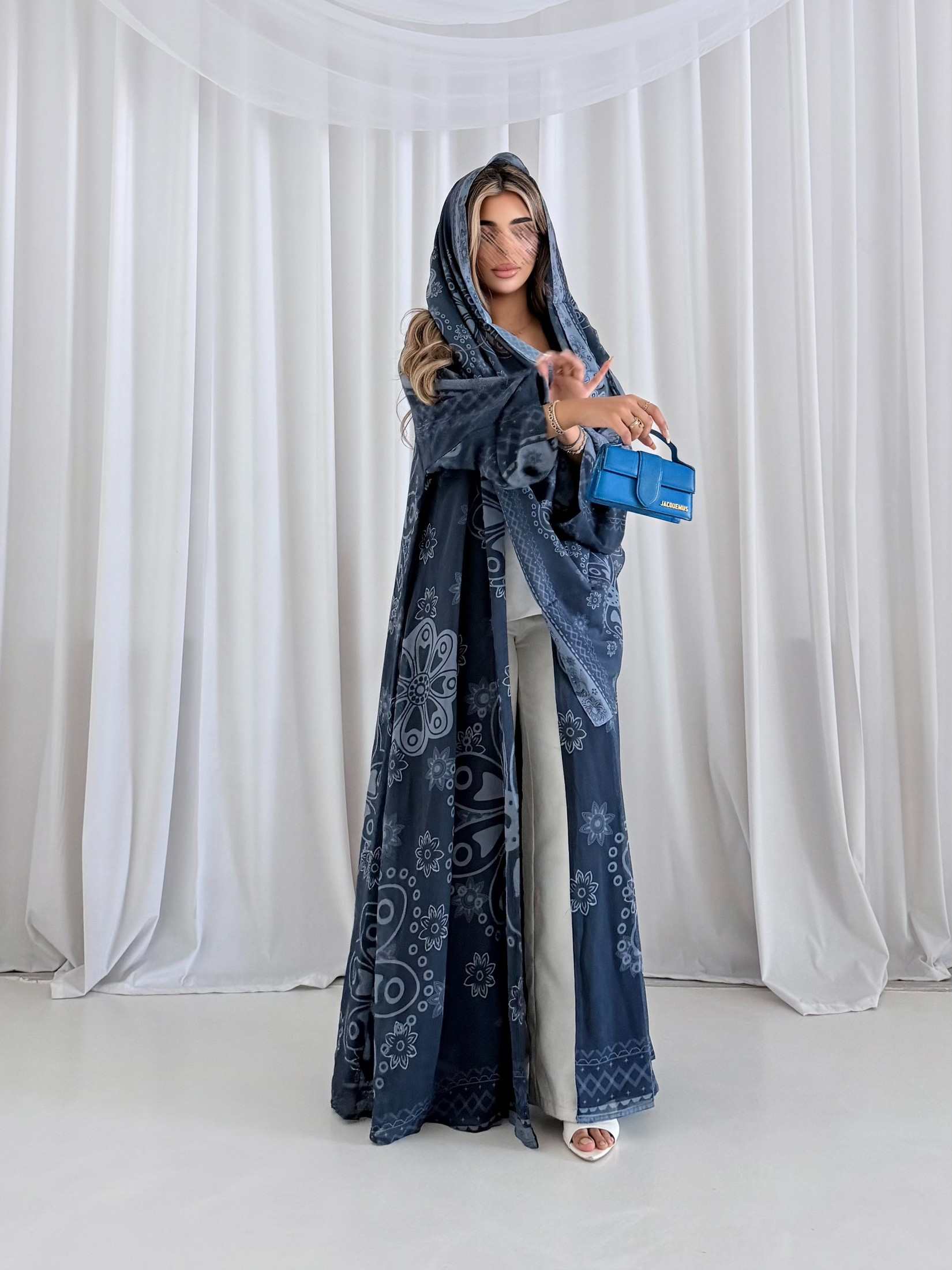 MWT5226 - عبايه شيفون بقماش بارد يومي - Aya