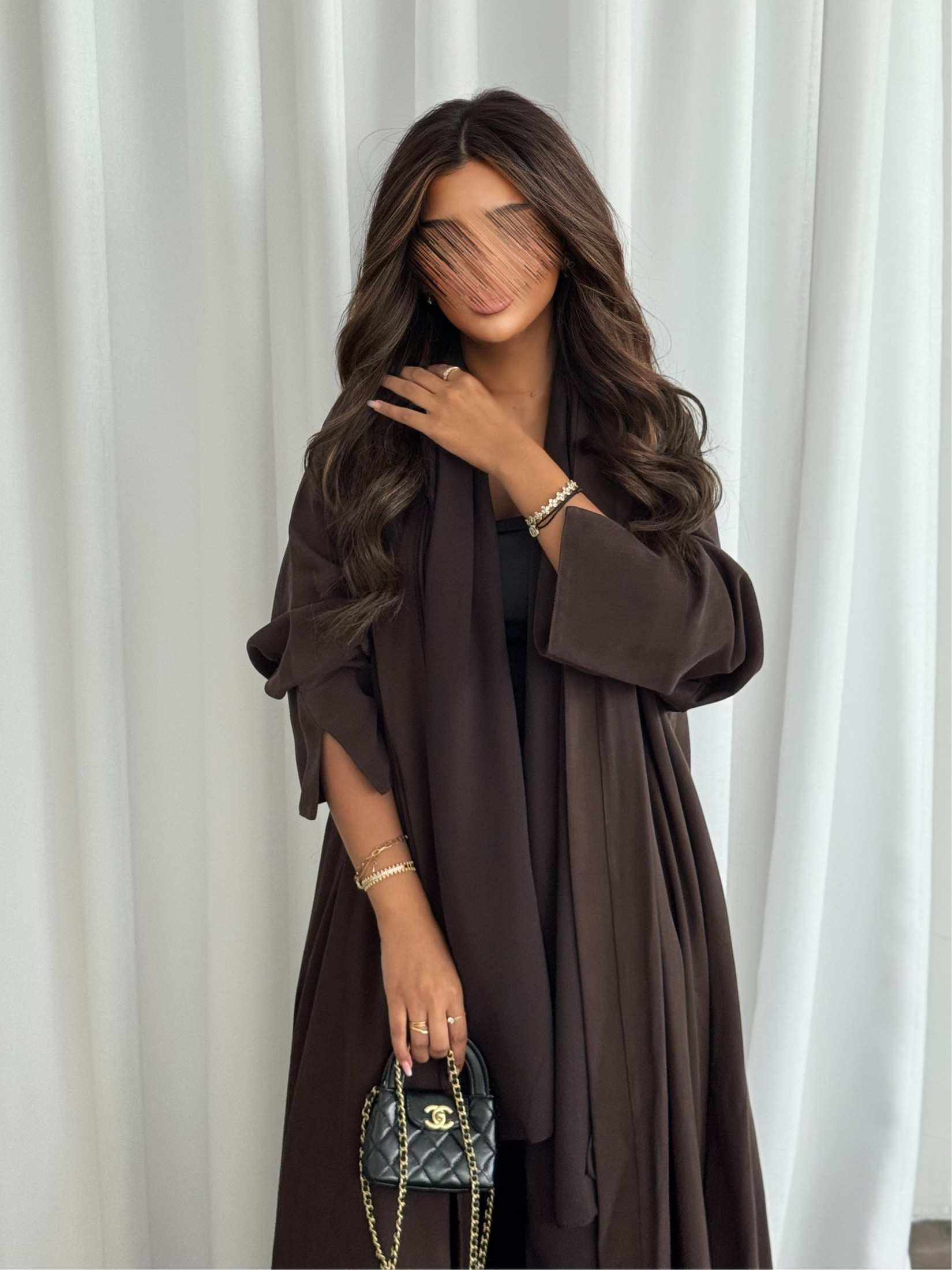 MWT436  - عباية بنيه سادة - Aya