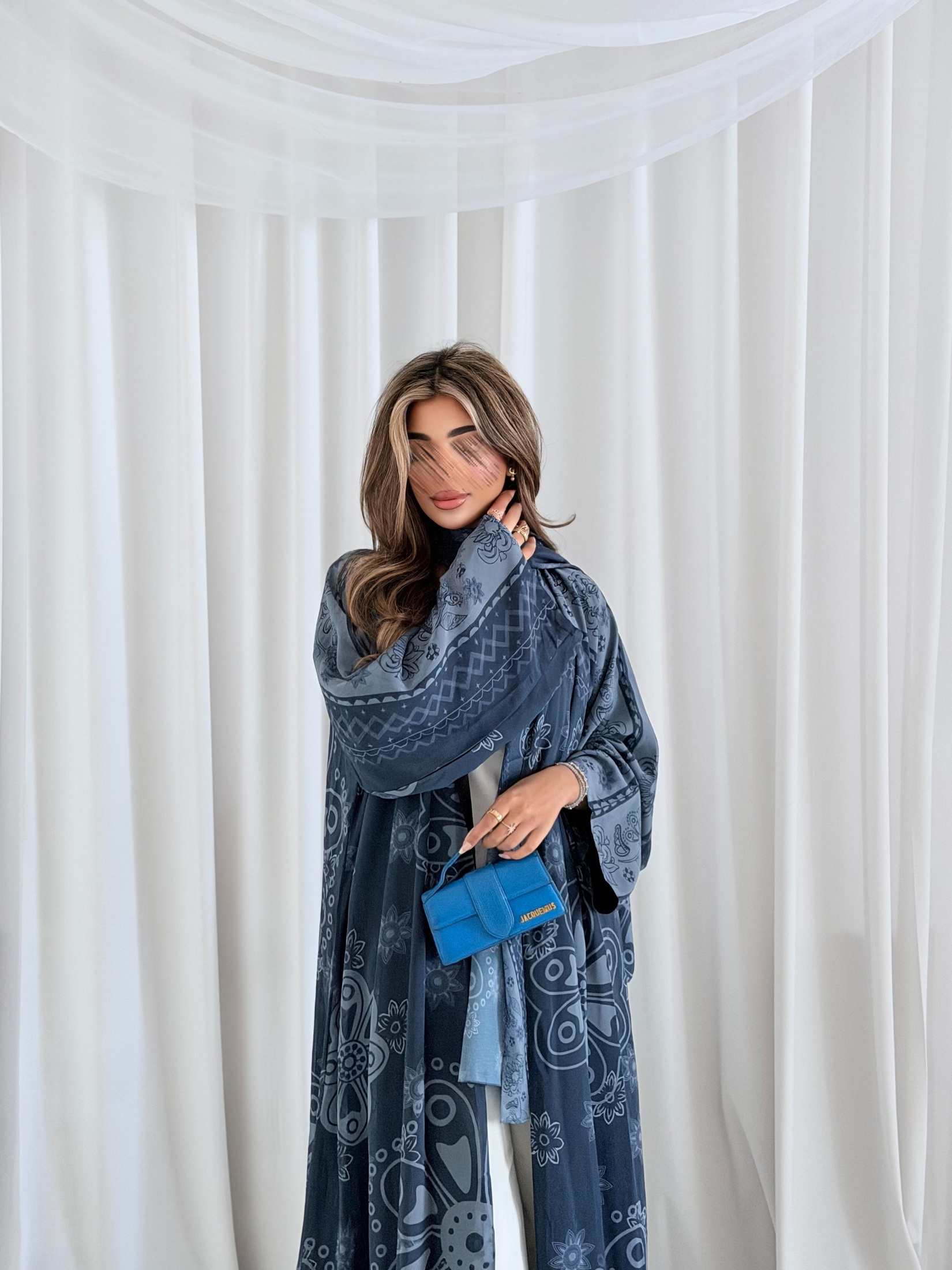 MWT5226 - عبايه شيفون بقماش بارد يومي - Aya