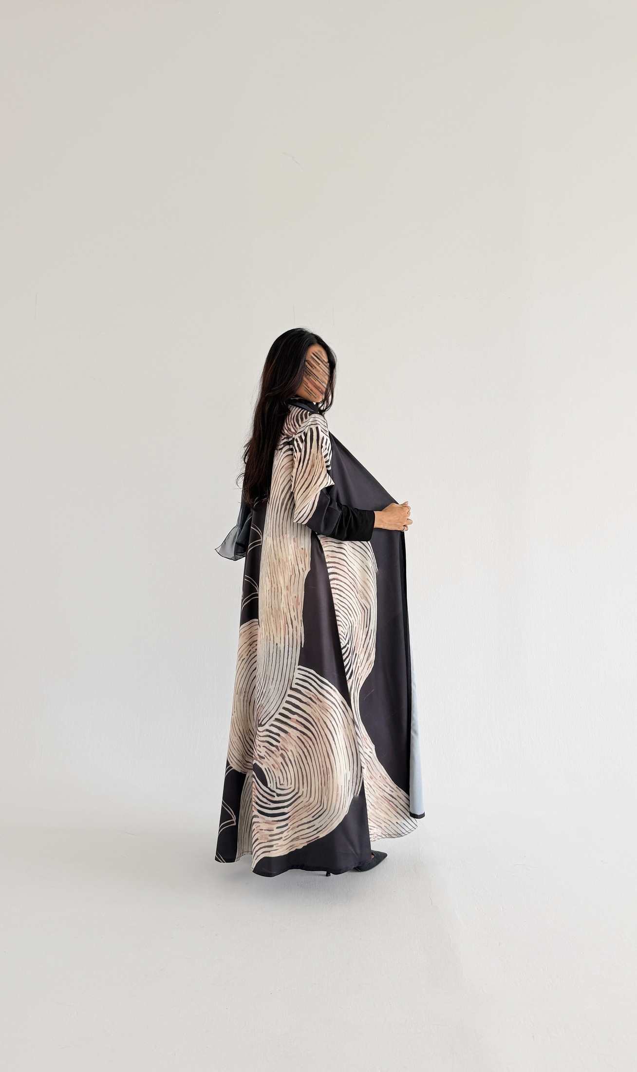 MWT1157 - عباية طباعة | Printed Abaya - Aya