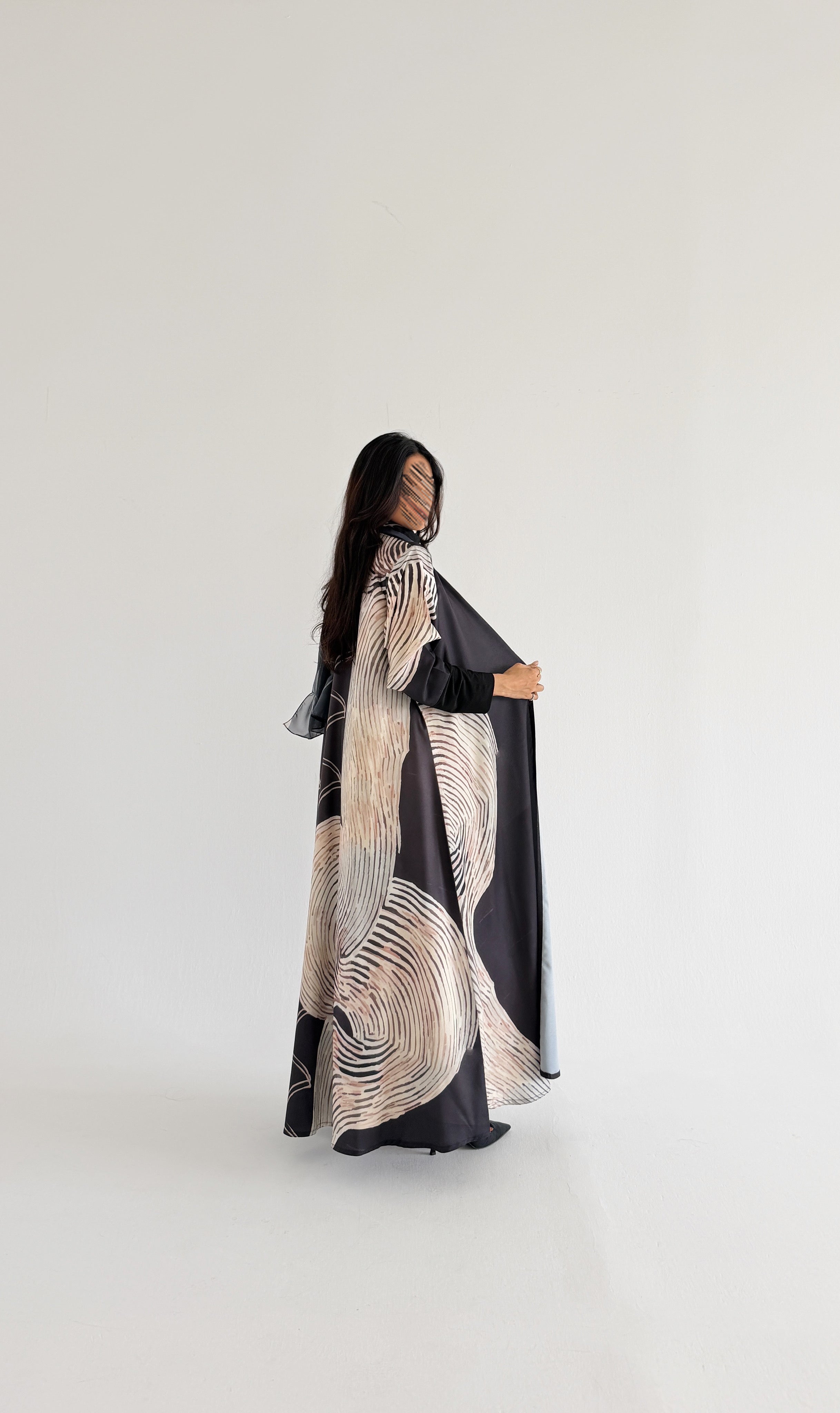 MWT1157 - عباية طباعة | Printed Abaya - Aya