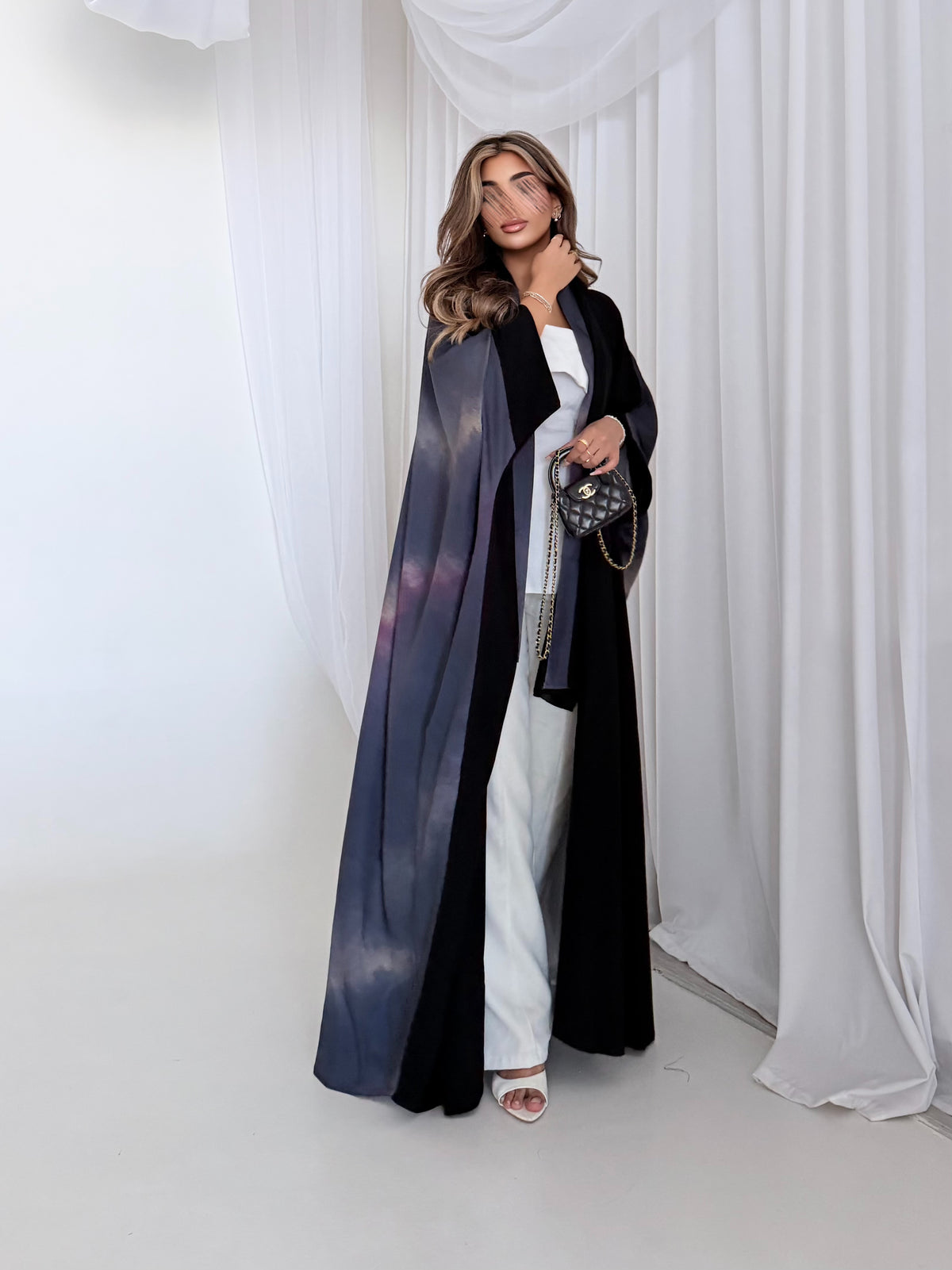 MWT1543 عباية طباعة | Printed Abaya - Aya