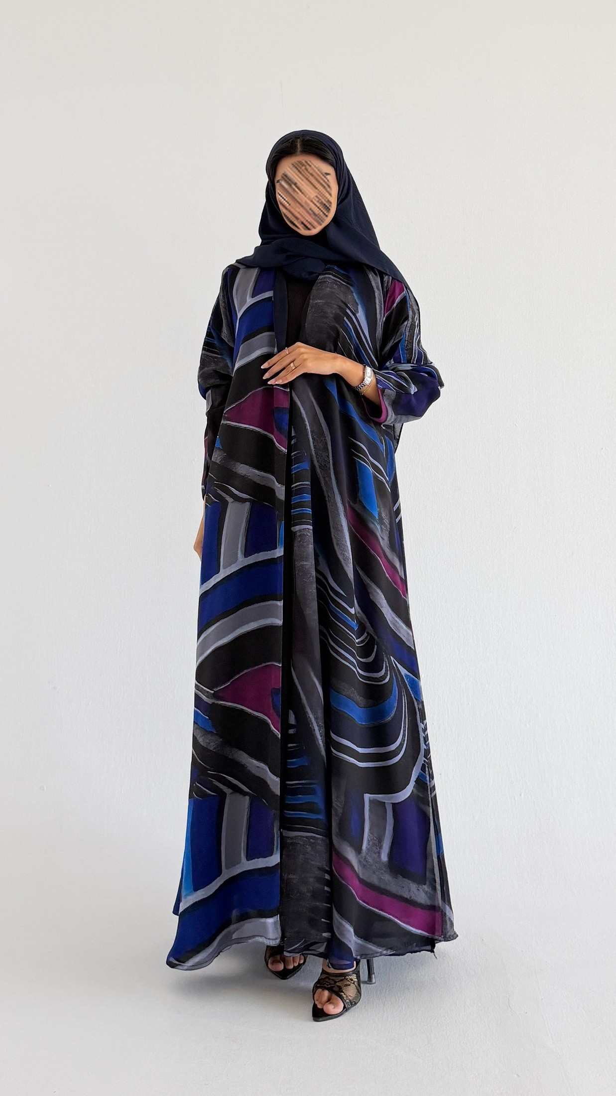 MWT2101 - Summer Printed Abaya |  عباية صيفية طباعة - Aya