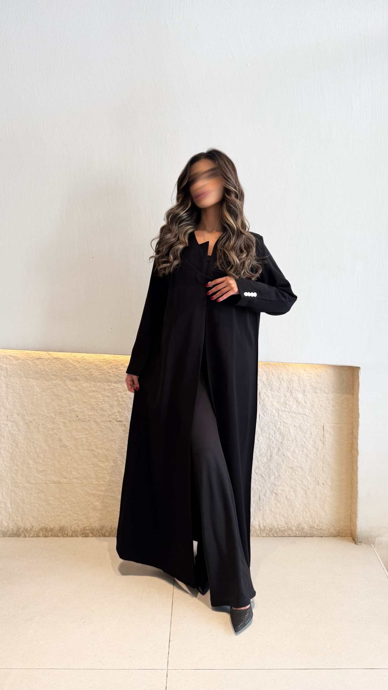 MW1780 - عباية بليزر بقماش كوبرا - Aya