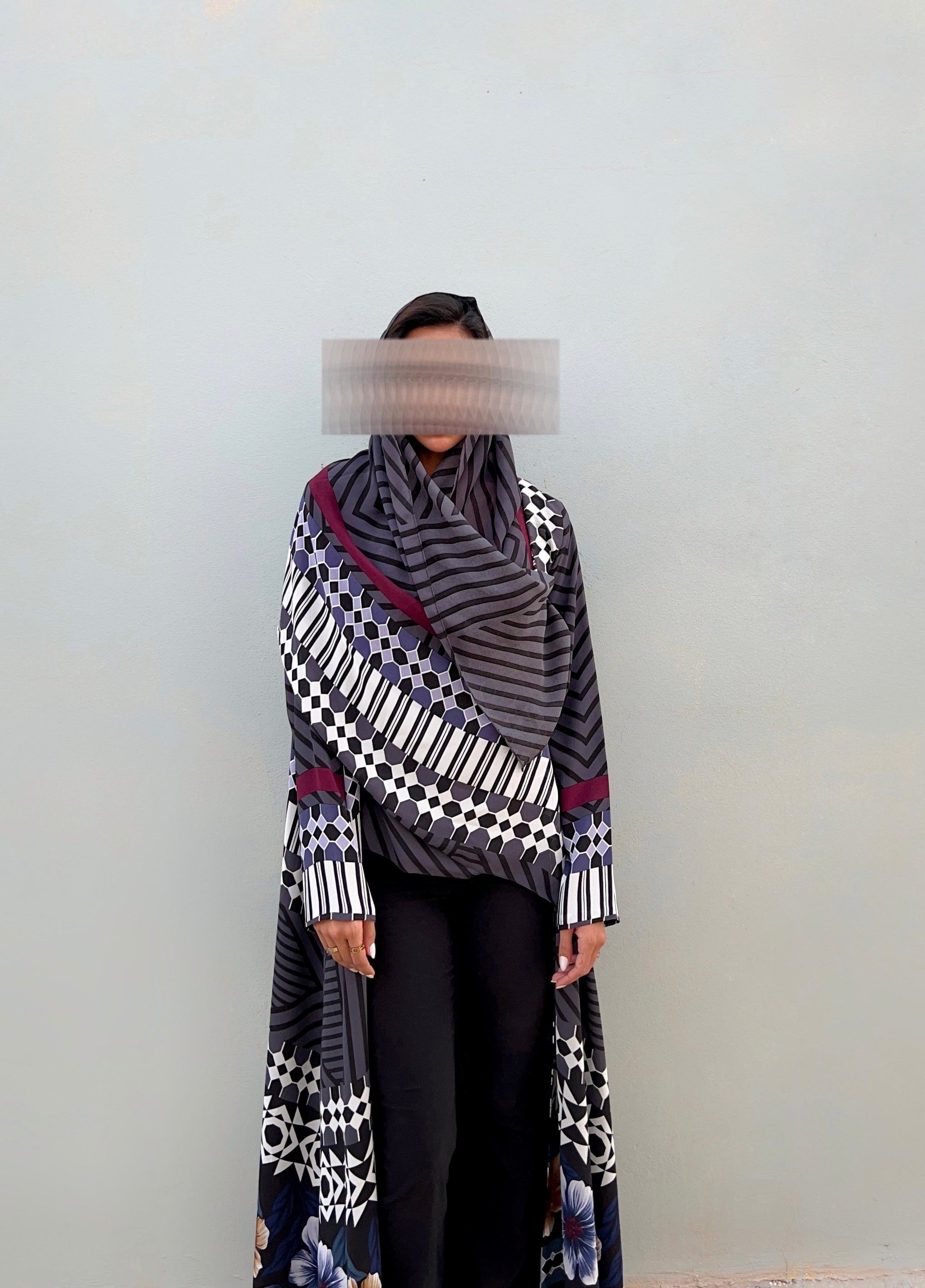 MWT460  - عباية طباعة - Aya