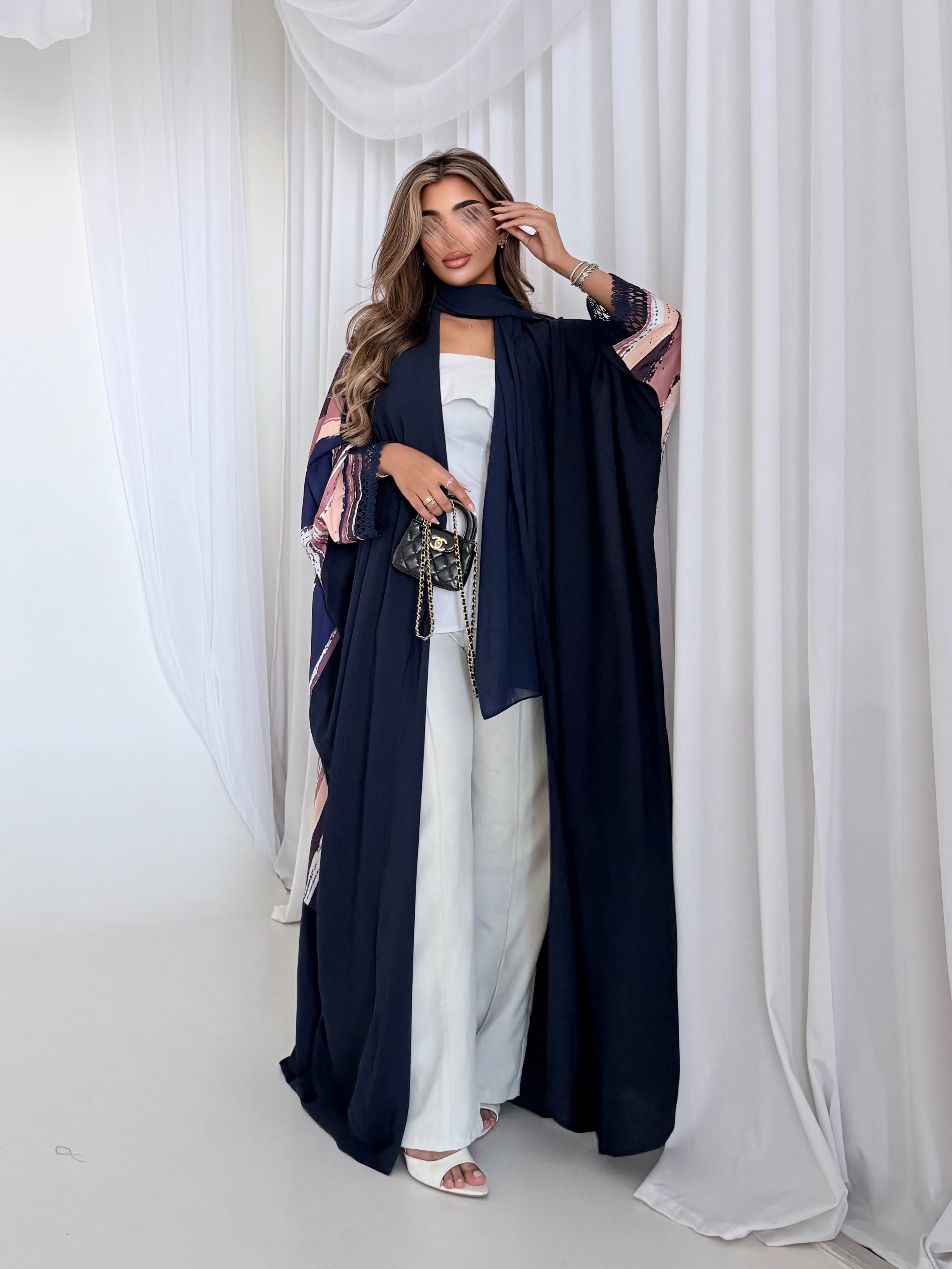 MWT1544 عباية طباعة | Printed Abaya - Aya