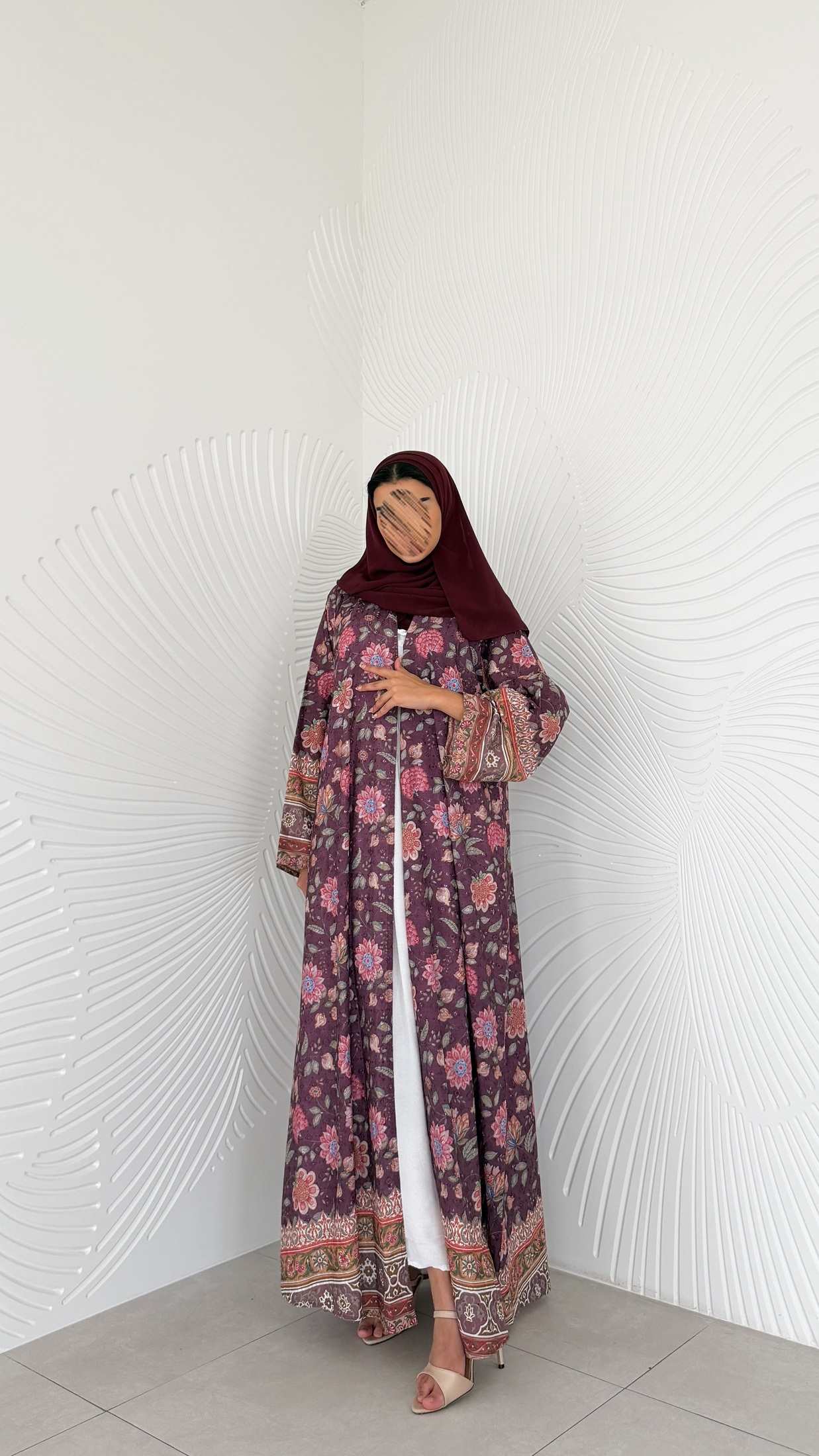 MWT2055 - عباية ركامة مشجرة - Aya
