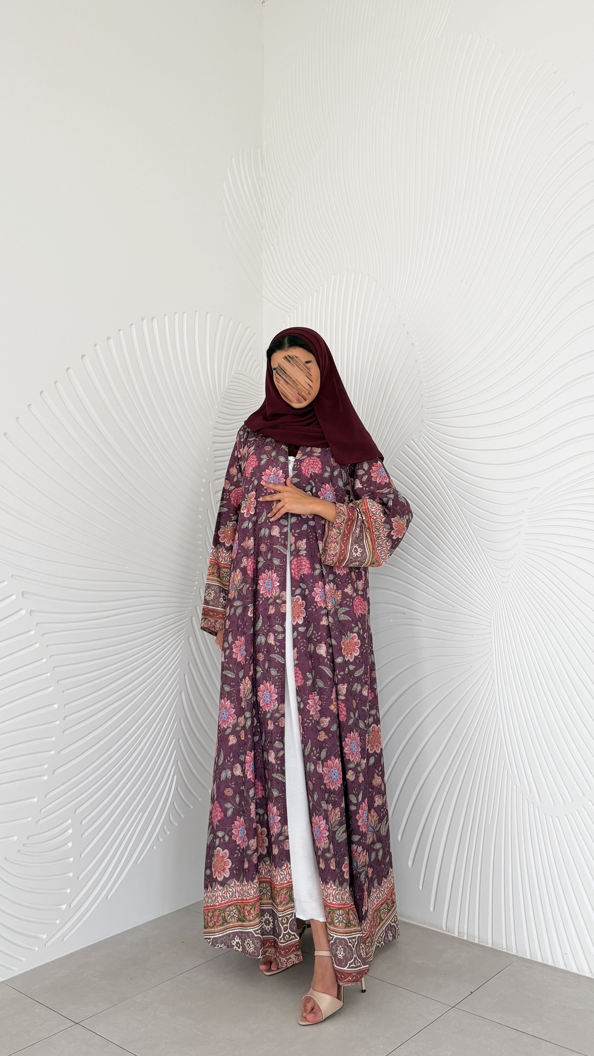 MWT2055 - عباية ركامة مشجرة - Aya
