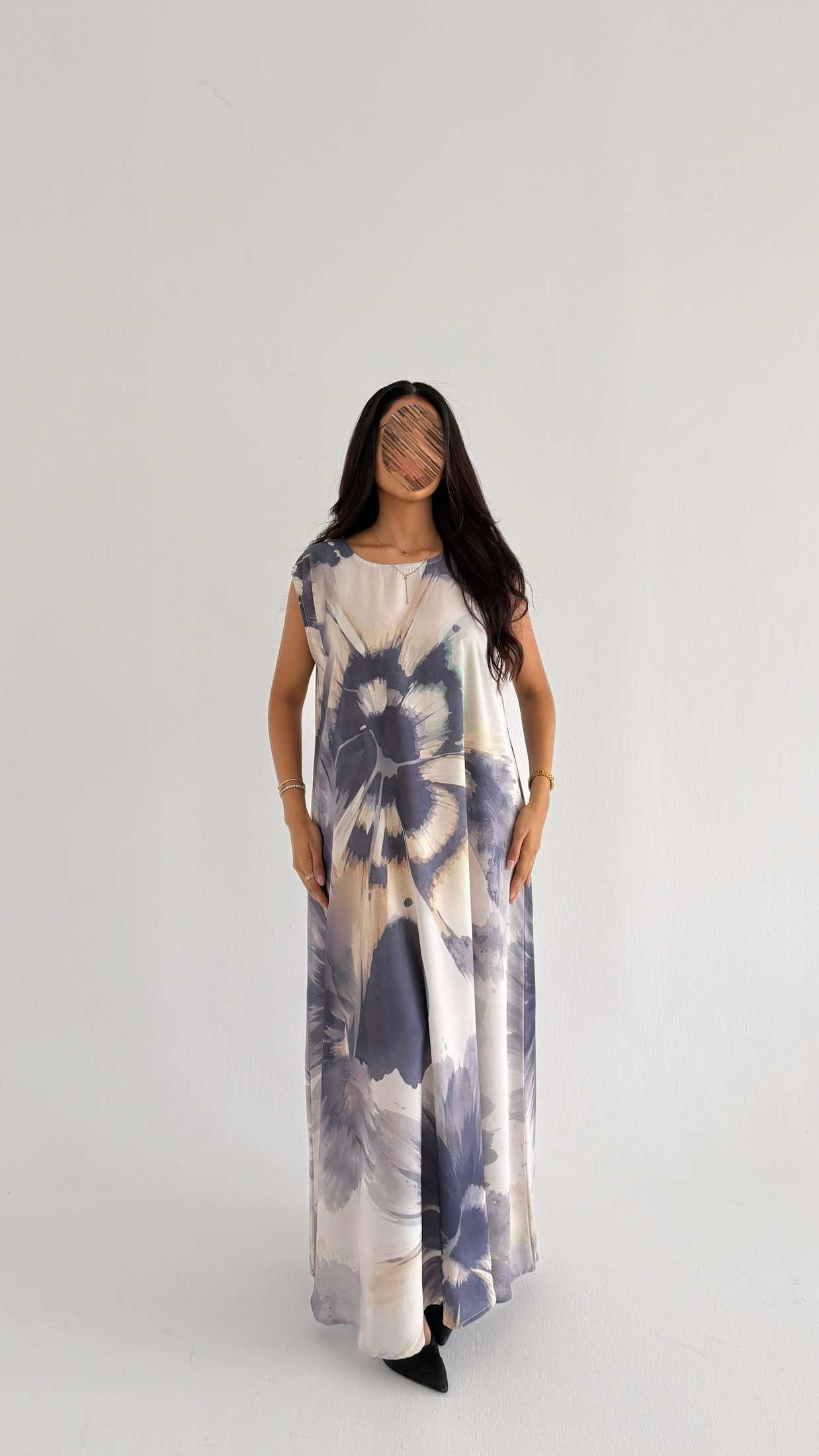 MWT1169 - عباية طباعة | Printed Abaya - Aya