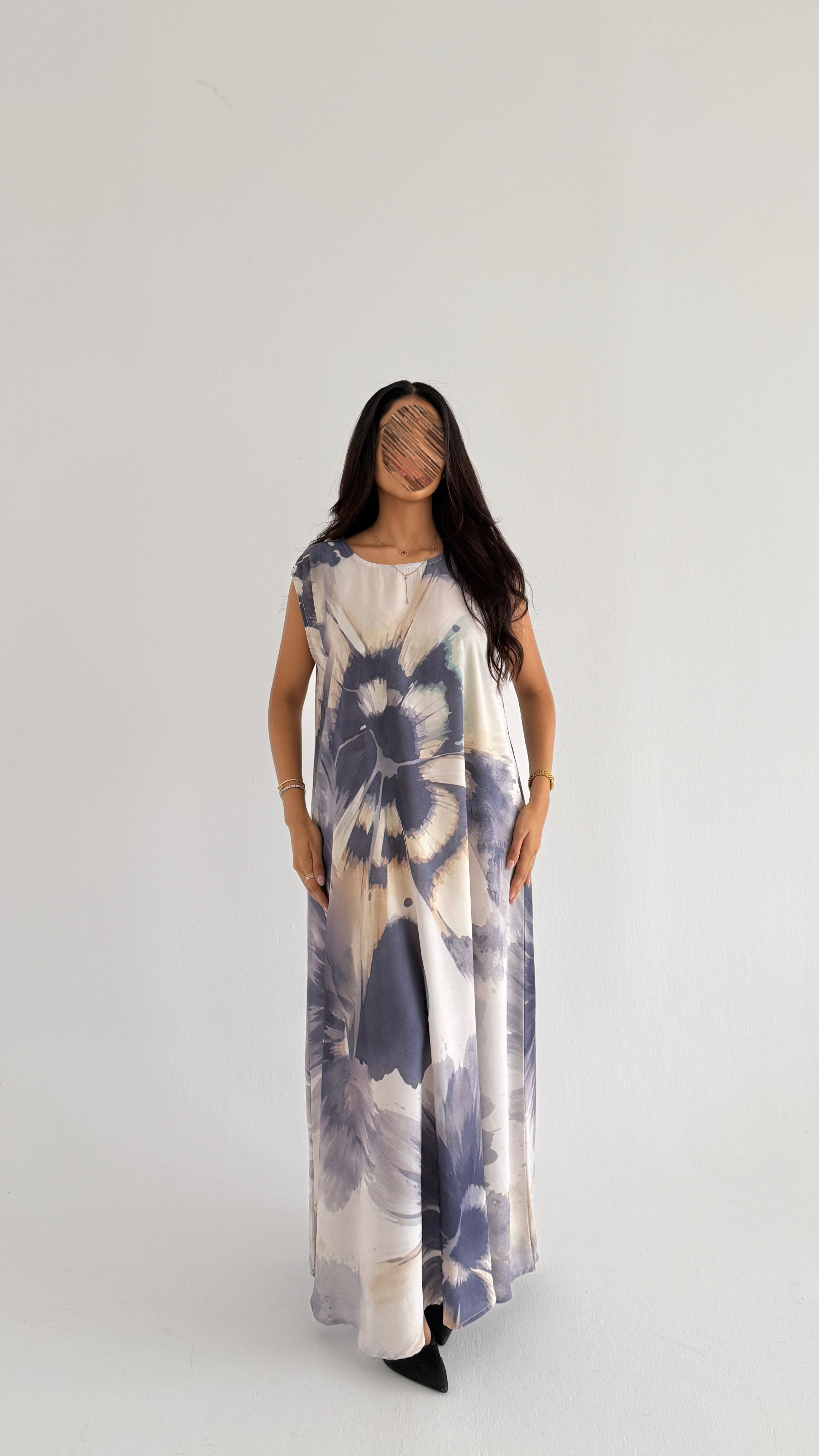 MWT1169 - عباية طباعة | Printed Abaya - Aya