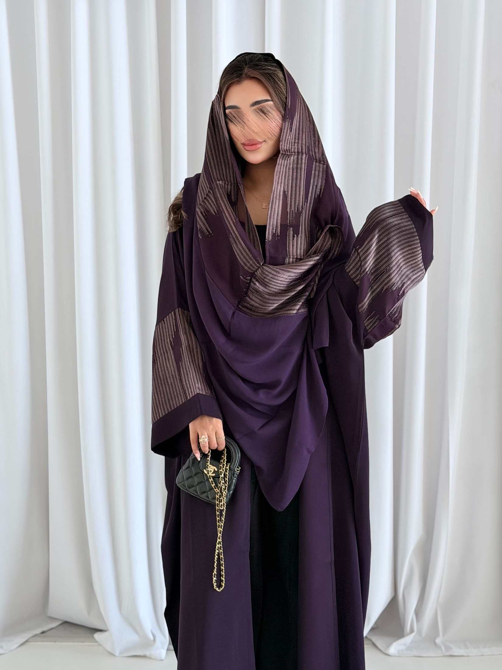 MWT5206 - عبايه طباعه كريب - Aya