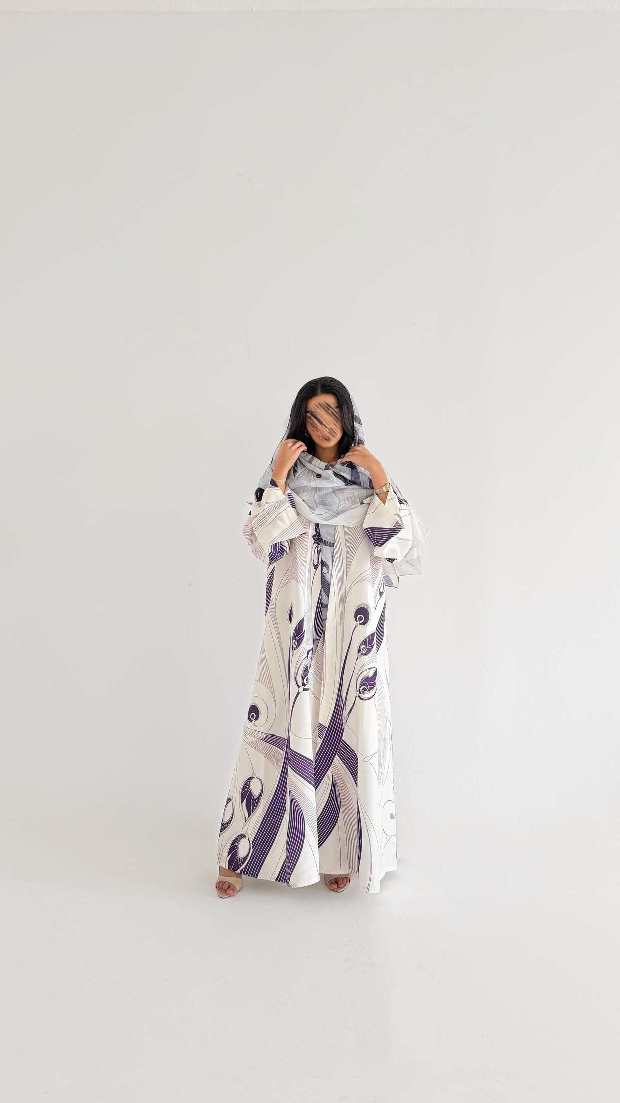 MWT1146 - عباية طباعة | Printed Abaya - Aya