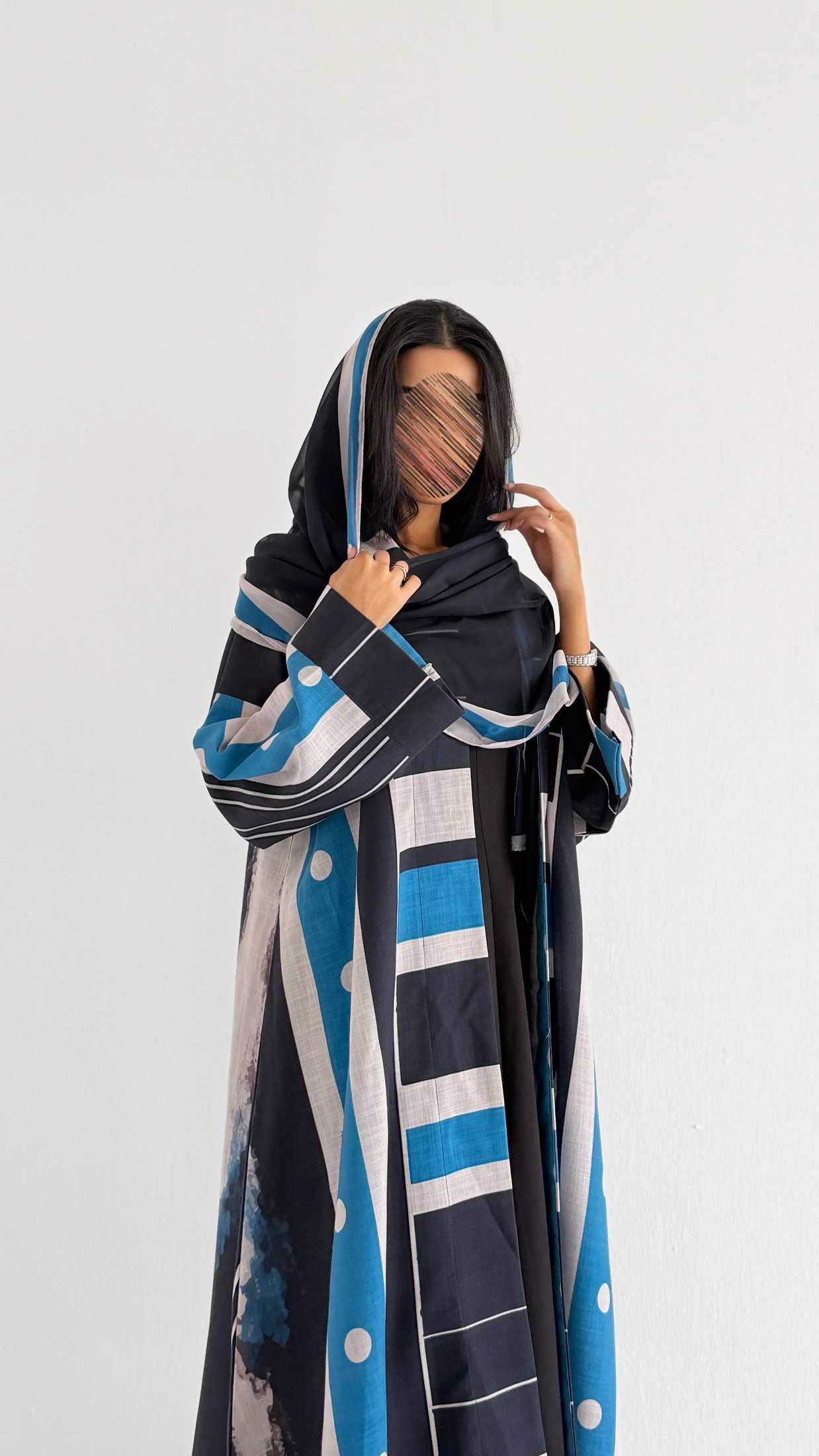 MWT1523 عباية طباعة | Printed Abaya - Aya