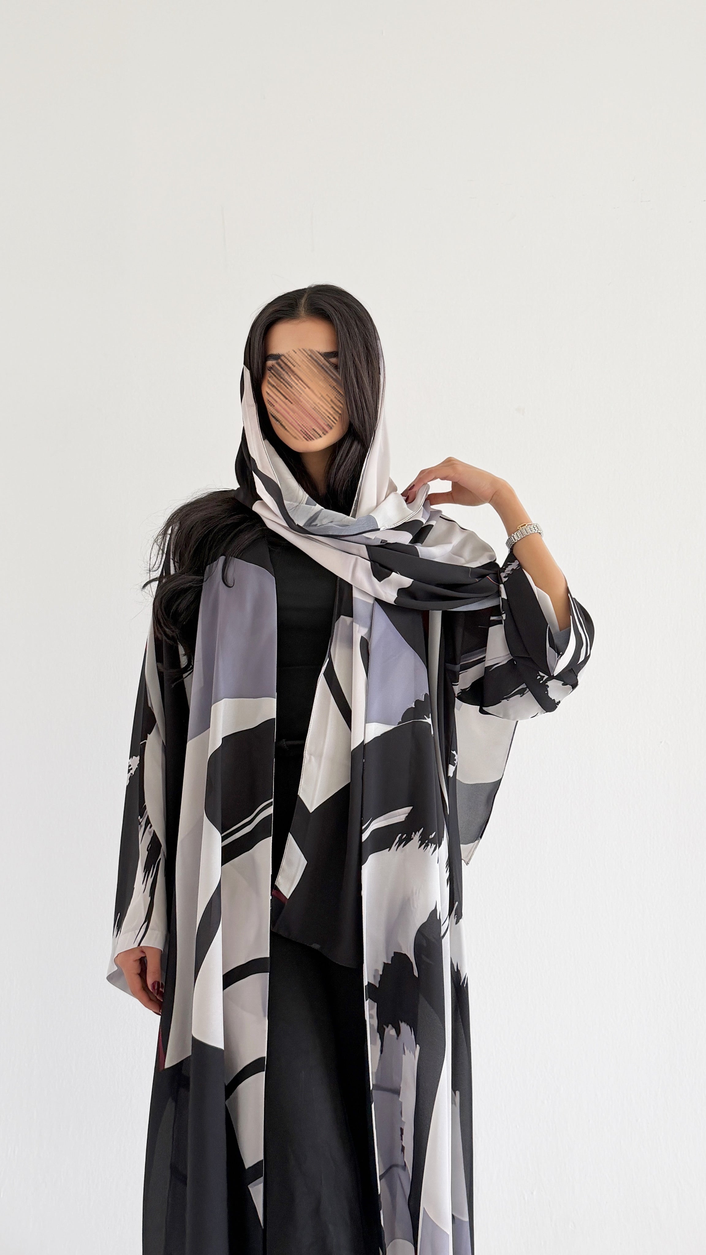 MWT1095 - عباية طباعة | Printed Abaya - Aya