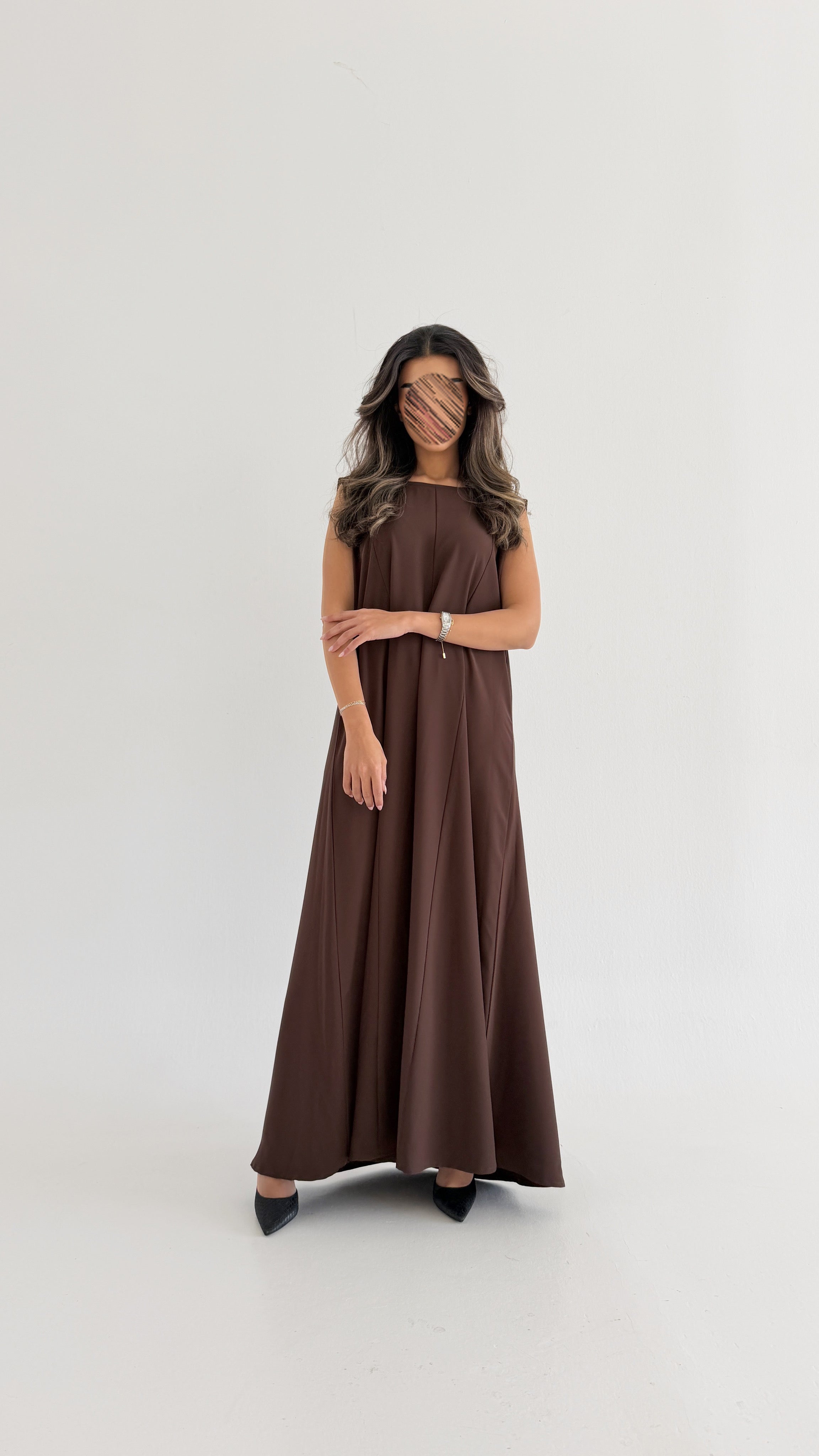 MW2015 - عباية كريب مع فستان كريب - Aya