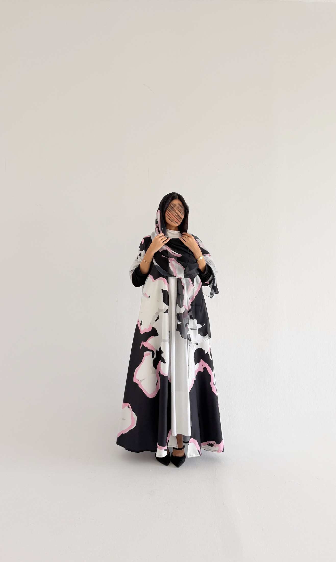 MW2209 - عباية طباعة | Printed Abaya - Aya