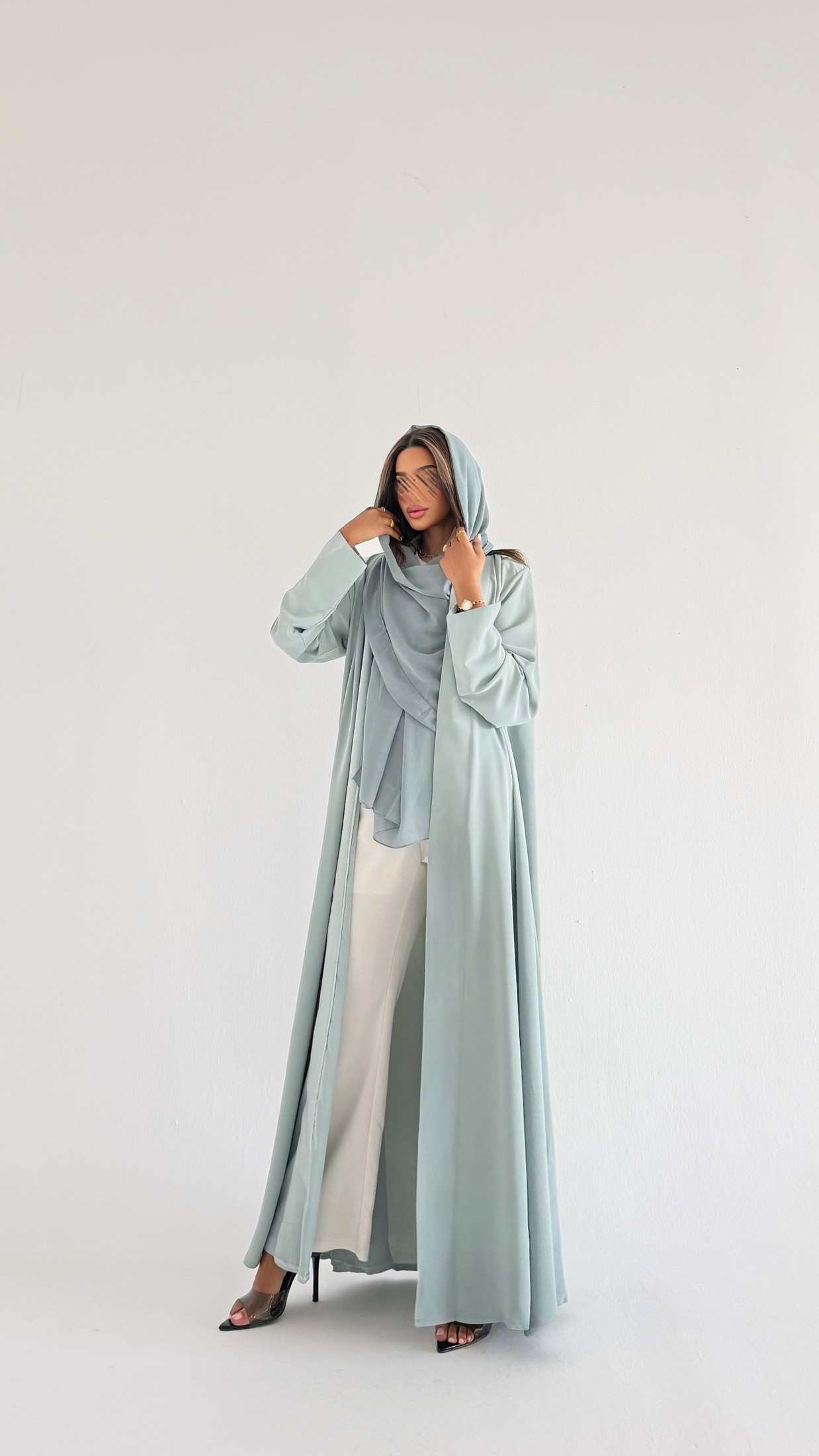 MWT1529 عباية كريب بيسك|Basic Crepe Abaya - Aya