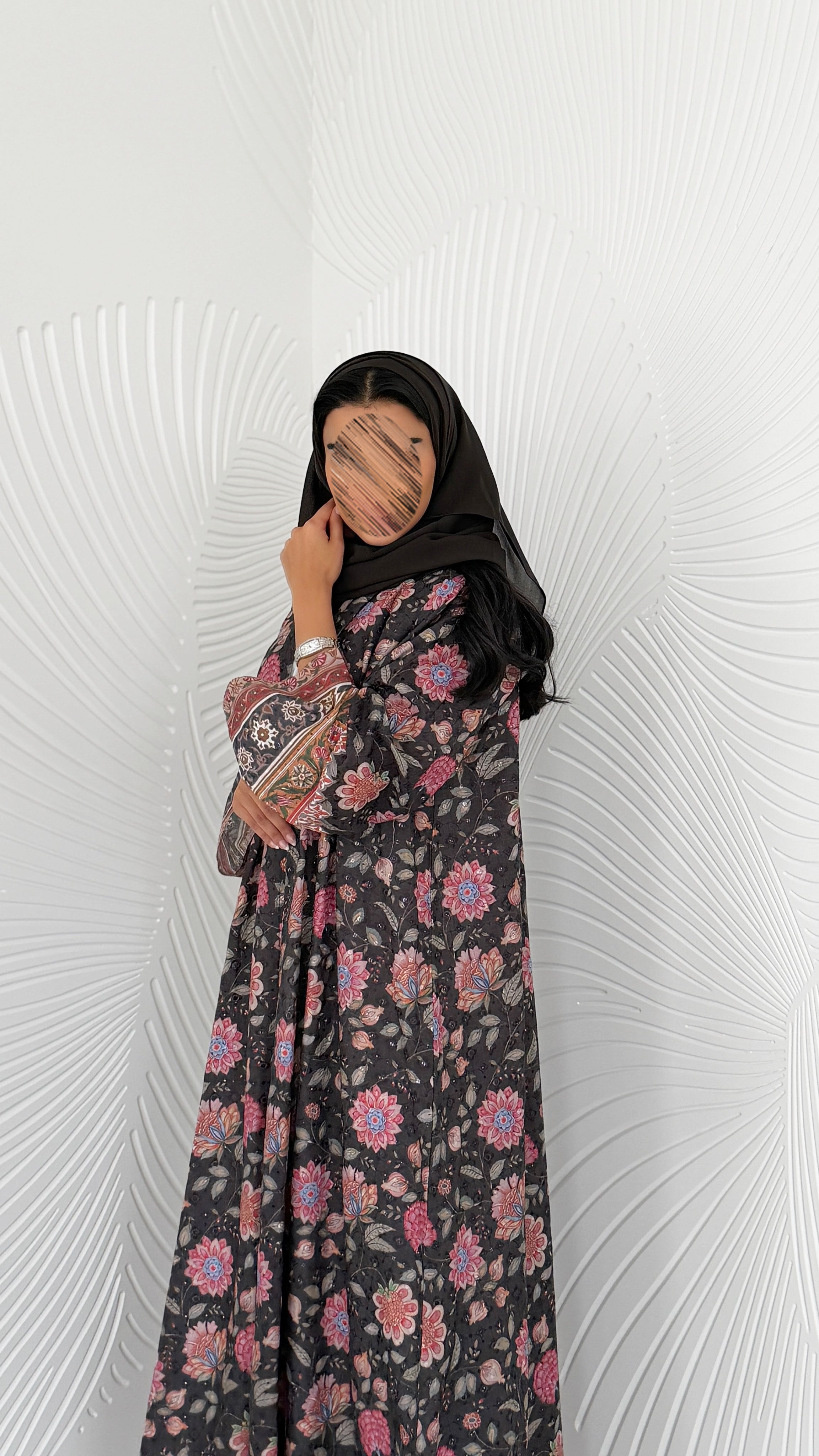 MWT2056 - عباية ركامة مشجرة - Aya