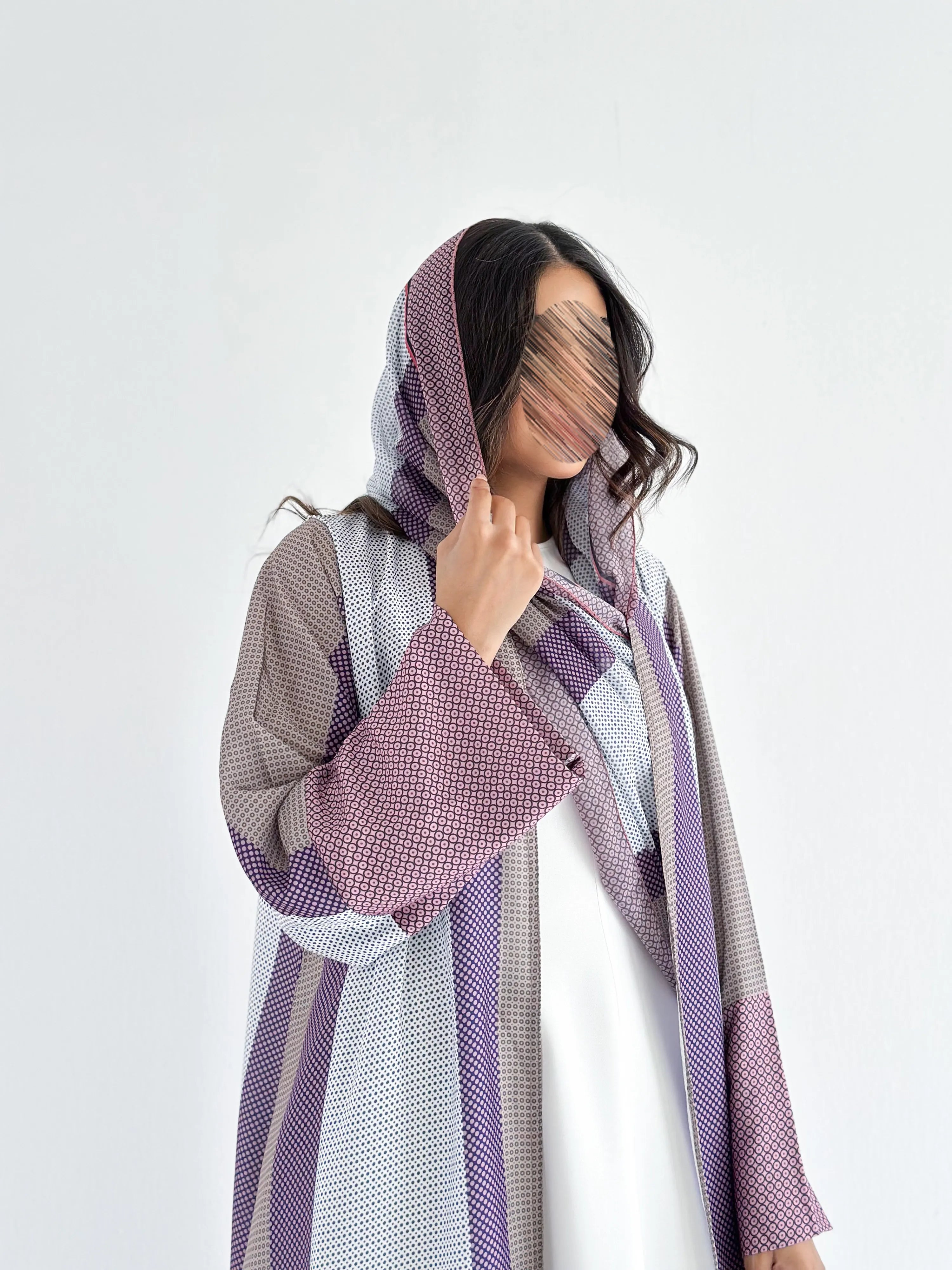 MWT1245 - Summer Printed Abaya |  عباية صيفية طباعة
