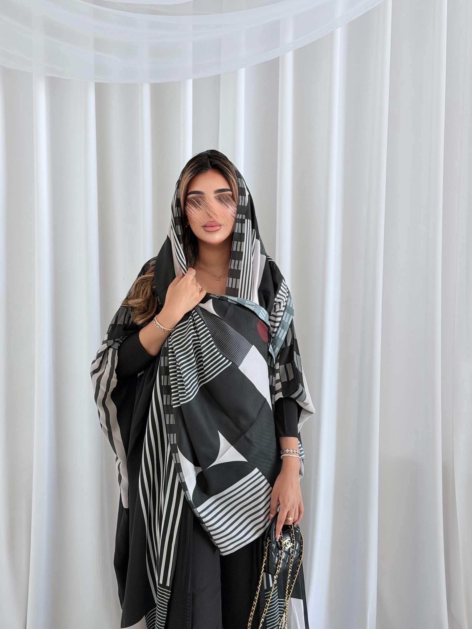MWT5170 - عبايه طباعه حرير بلس - Aya