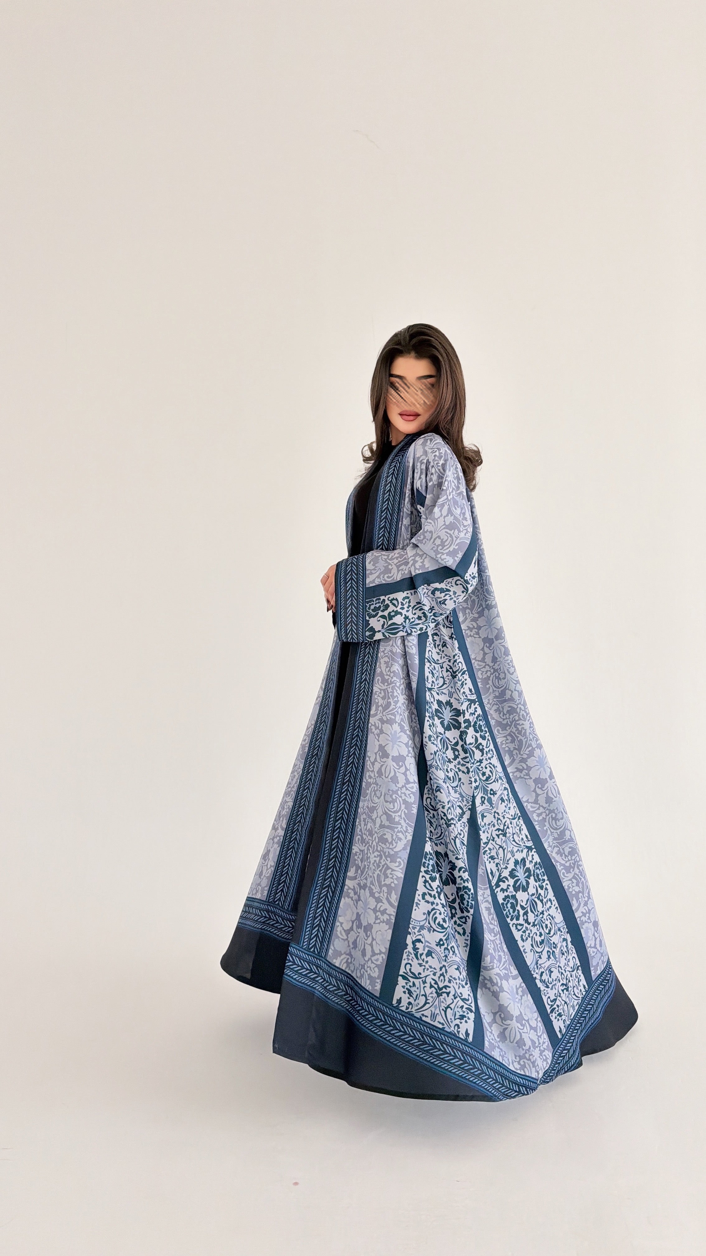 MWT1069 - عباية طباعة | Printed Abaya - Aya