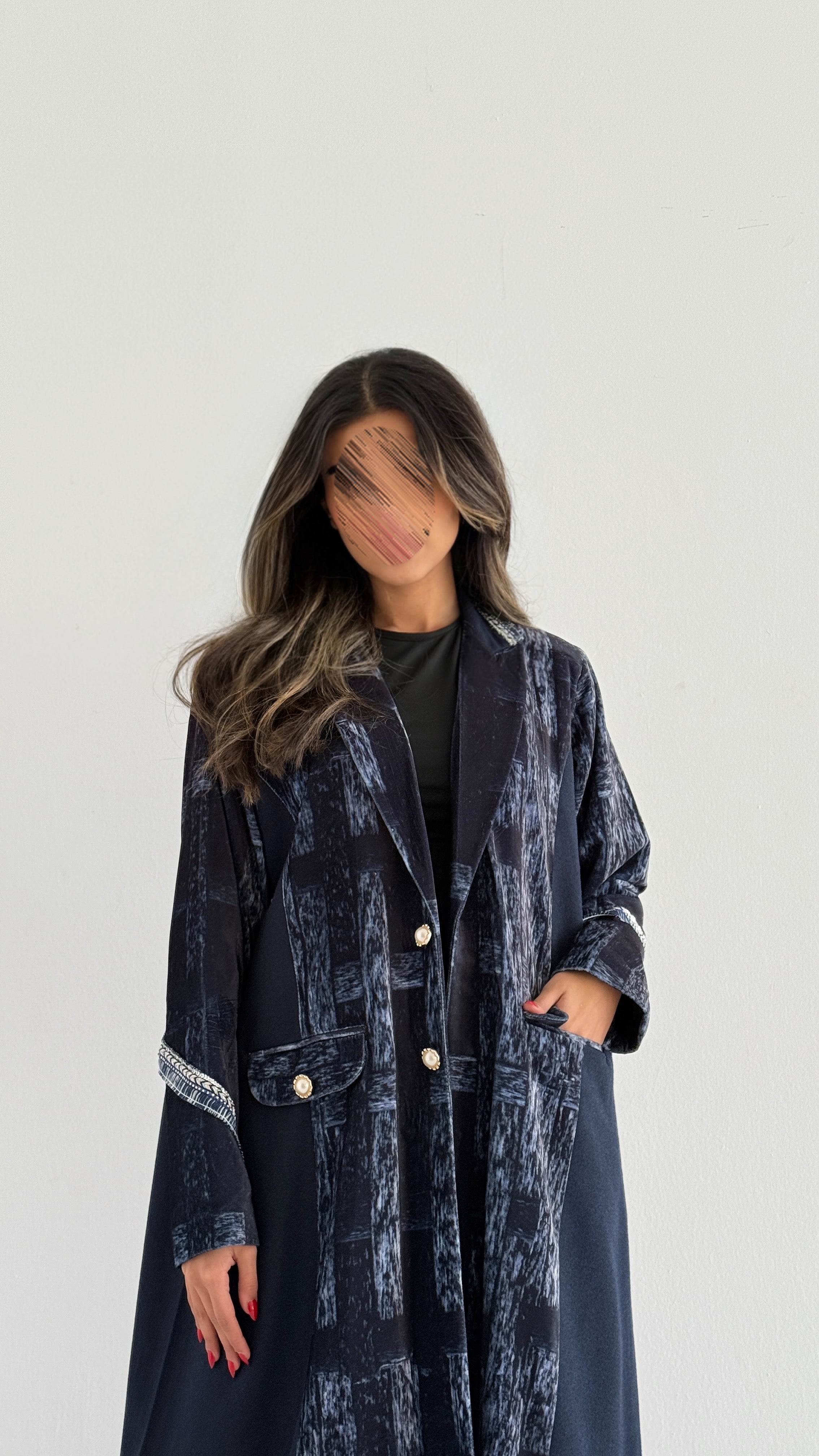 MWT753 - عباية بليزر برينت - Aya