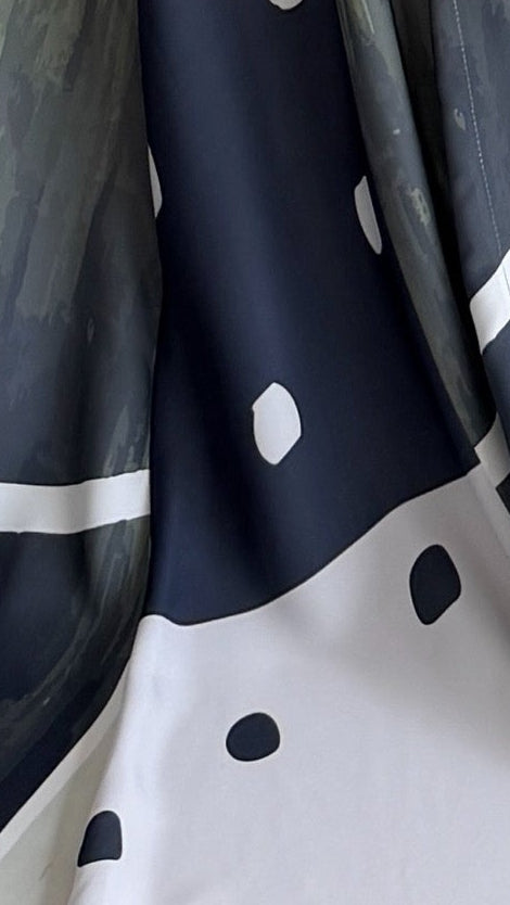 MWT1205 - عباية منقطة | Polka Dot Abaya - Aya