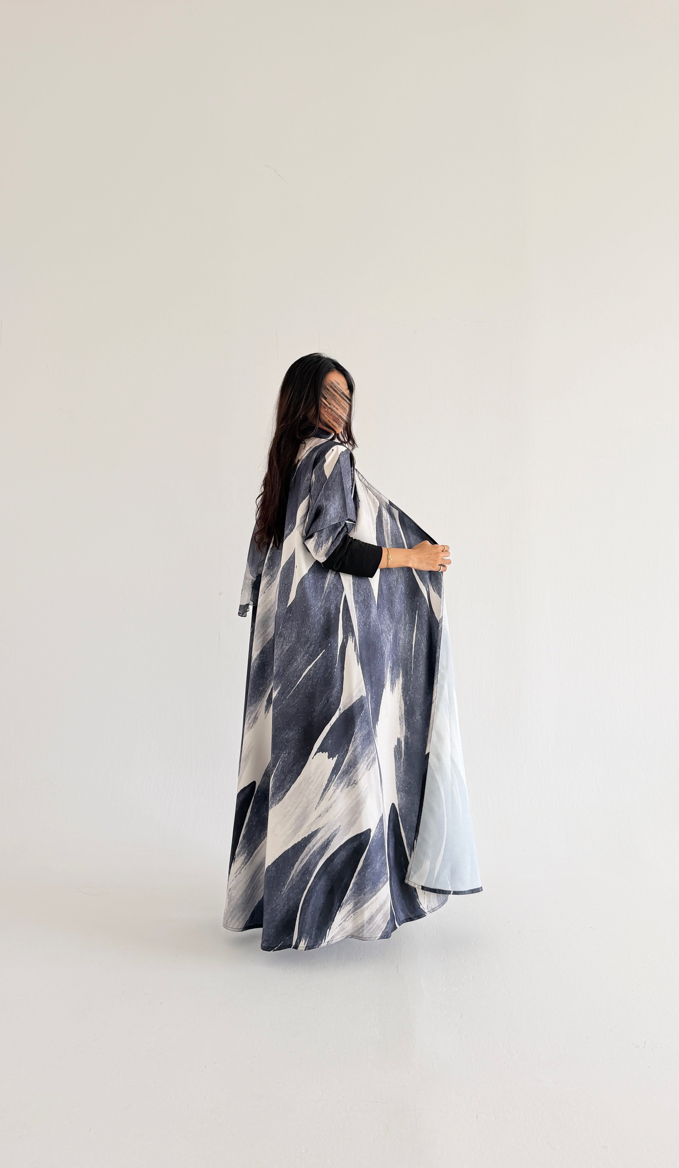 MWT1159 - عباية طباعة | Printed Abaya - Aya