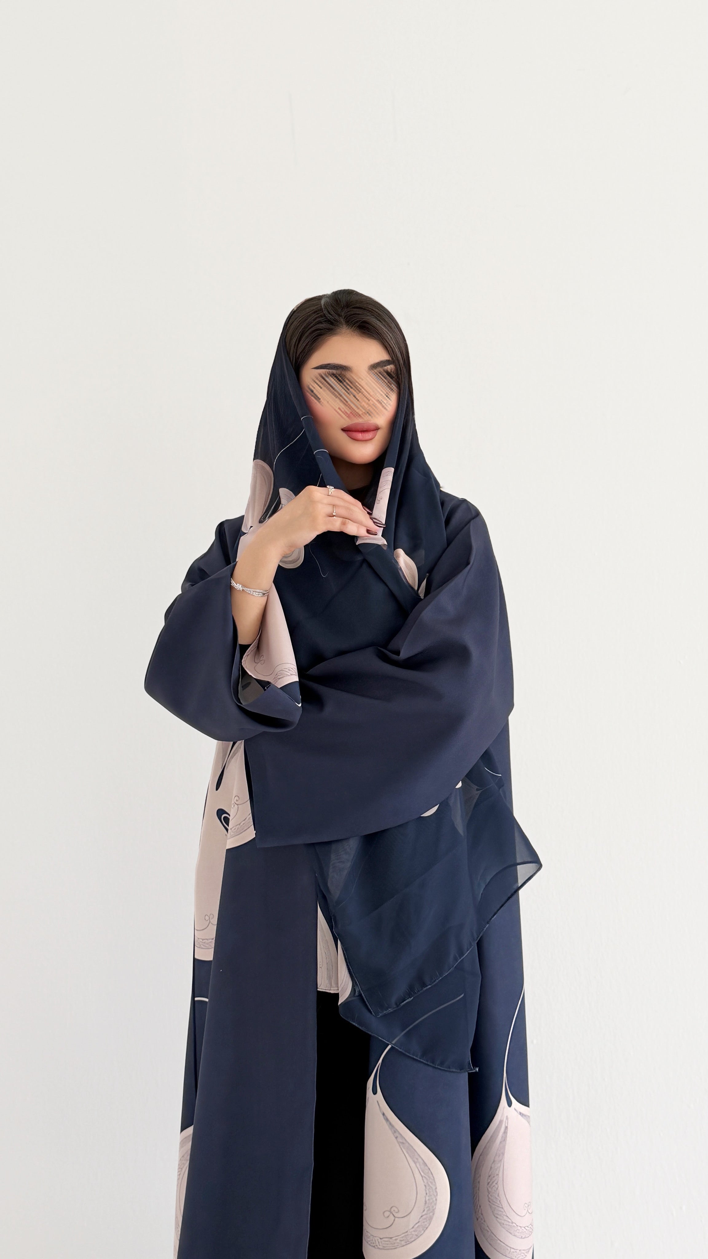 MWT1061 -عباية طباعة | Printed Abaya - Aya