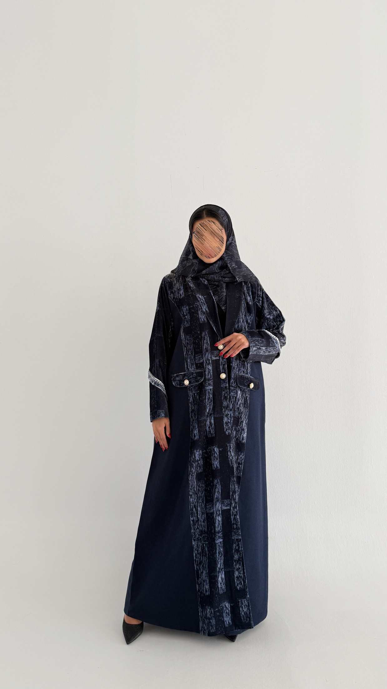 MWT753 - عباية بليزر برينت - Aya