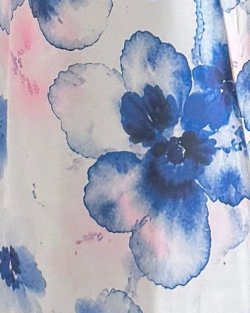 MW1418 - عباية صيفيه حرير  مطبوعة بورد - Aya