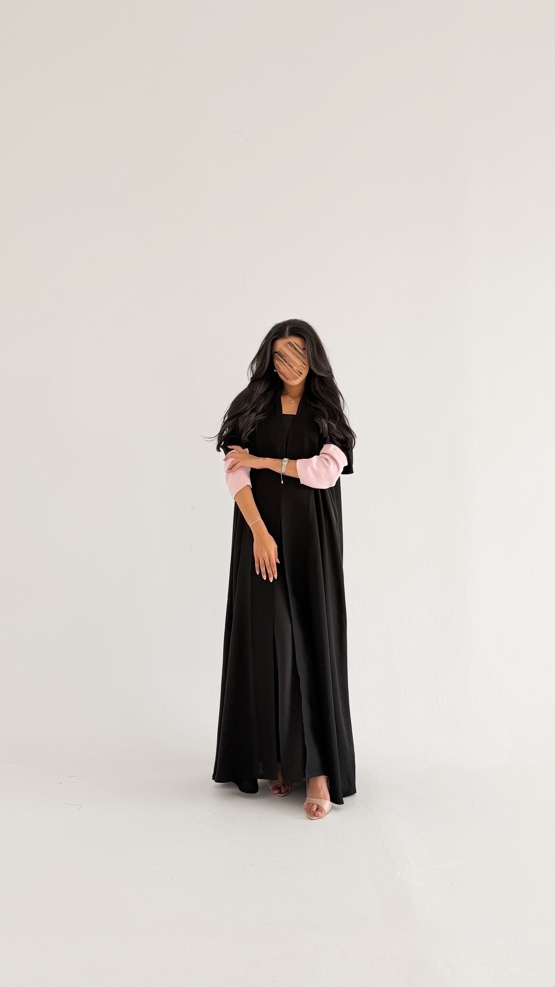 MW2171 -  عبايه كريب  راقيه وحصرية - Aya